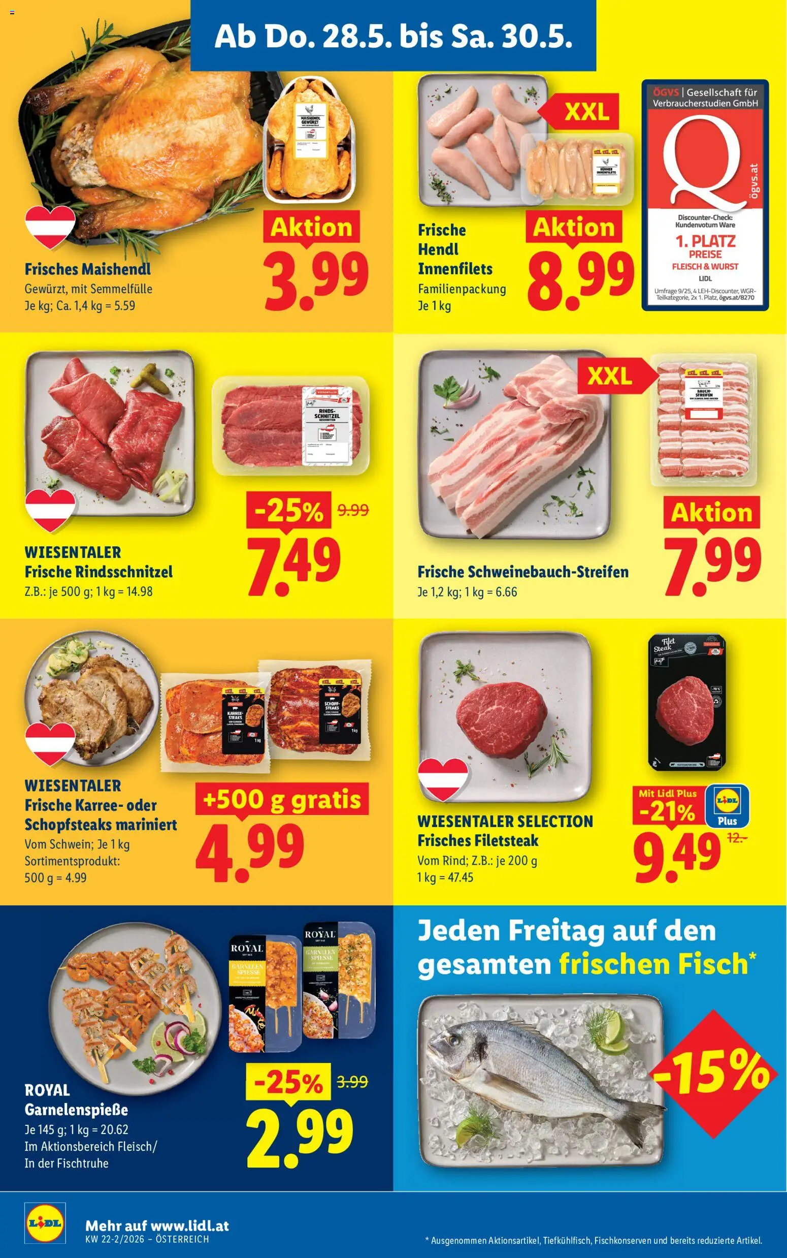 Lidl Flugblatt - Oberpullendorf, Güssing, Oberwart gültig ab 28.05.2026 | Seite: 8 | Produkte: Wurst