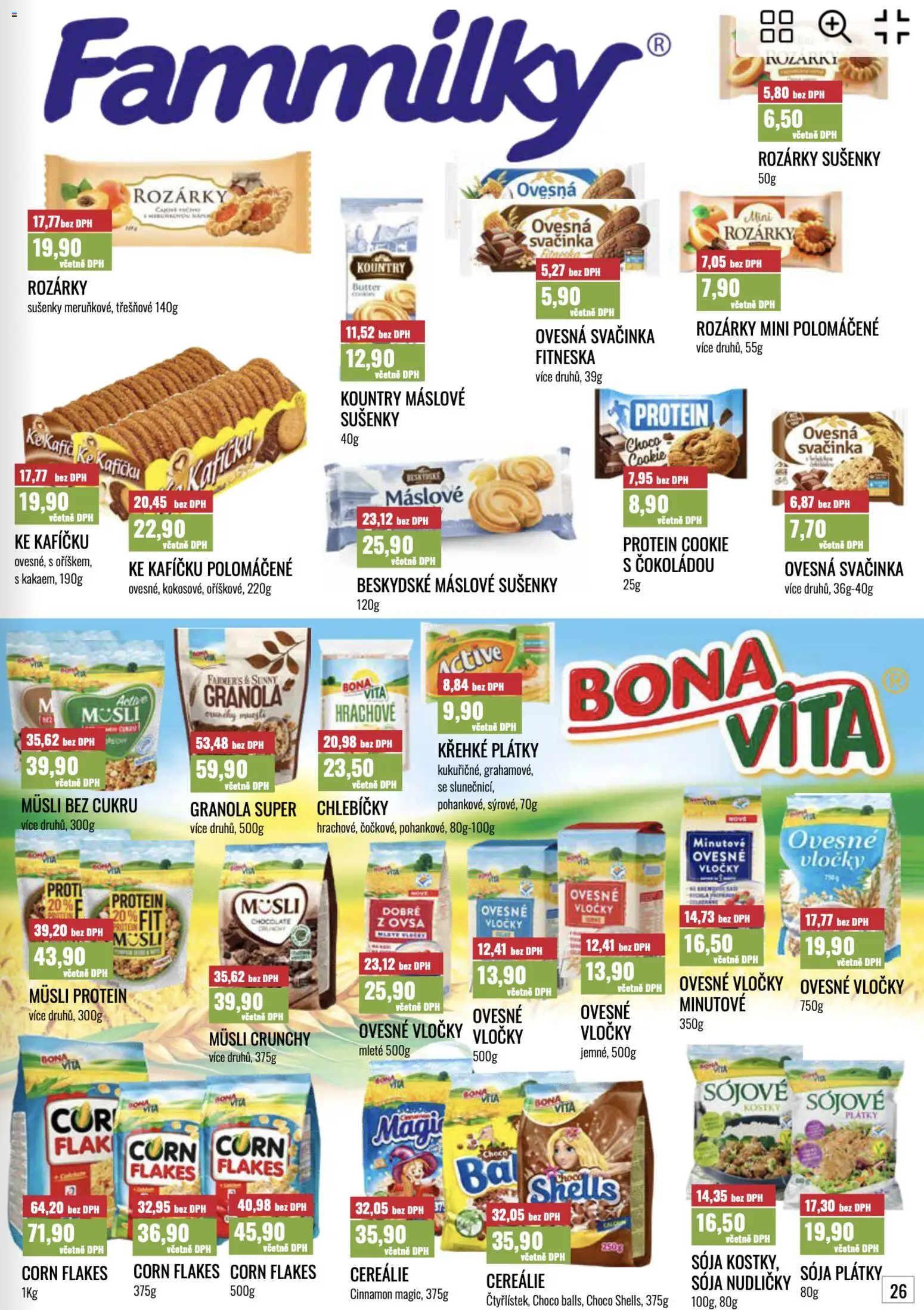 Ratio leták od 01.10.2026 | Strana: 27 | Produkty: Granola, Cereálie, Vločky, Sušenky