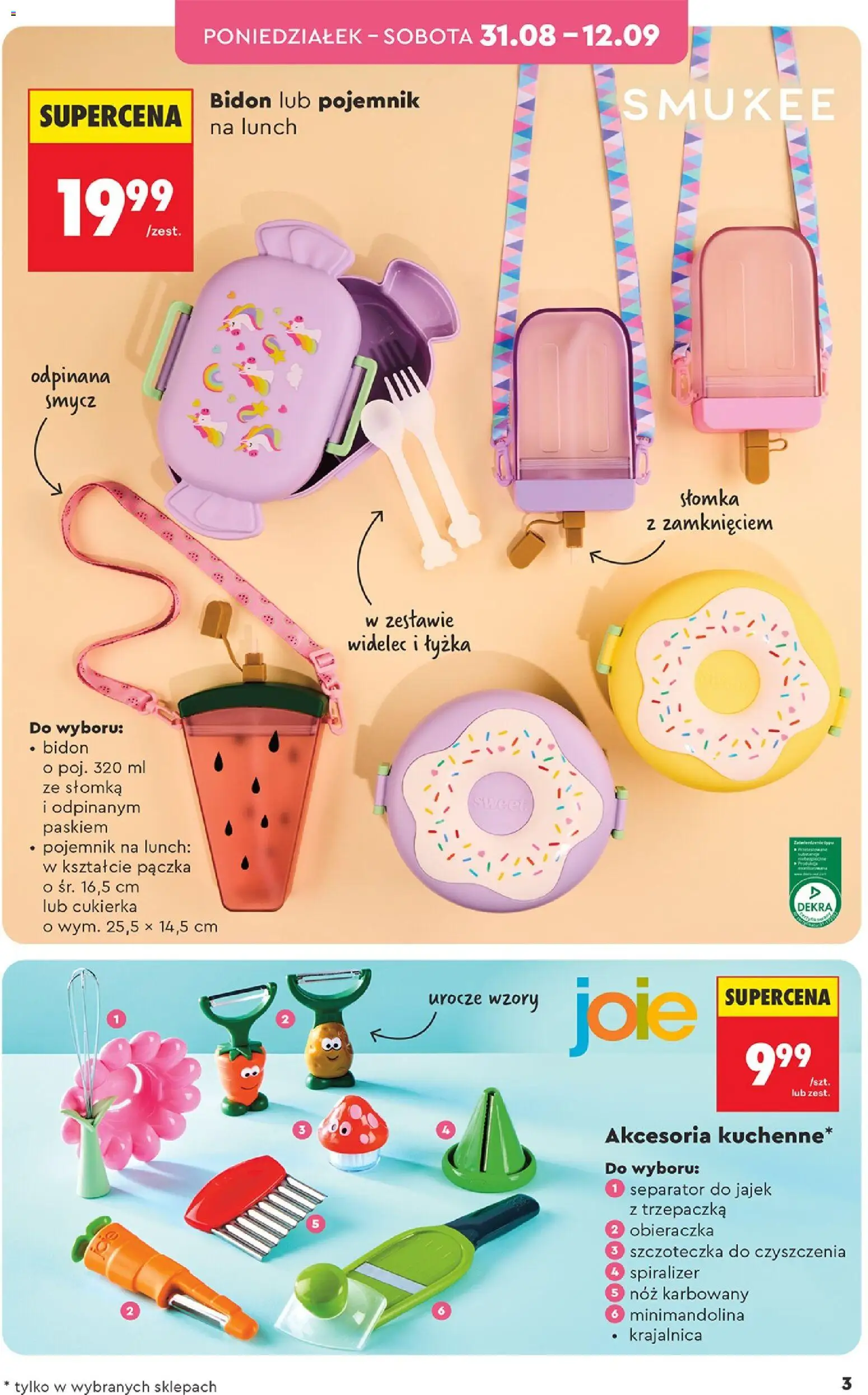 Biedronka Polsko leták - Hity i inspiracje od 31.08.2026 | Strana: 3 | Produkty: Lunch, Spiralizér