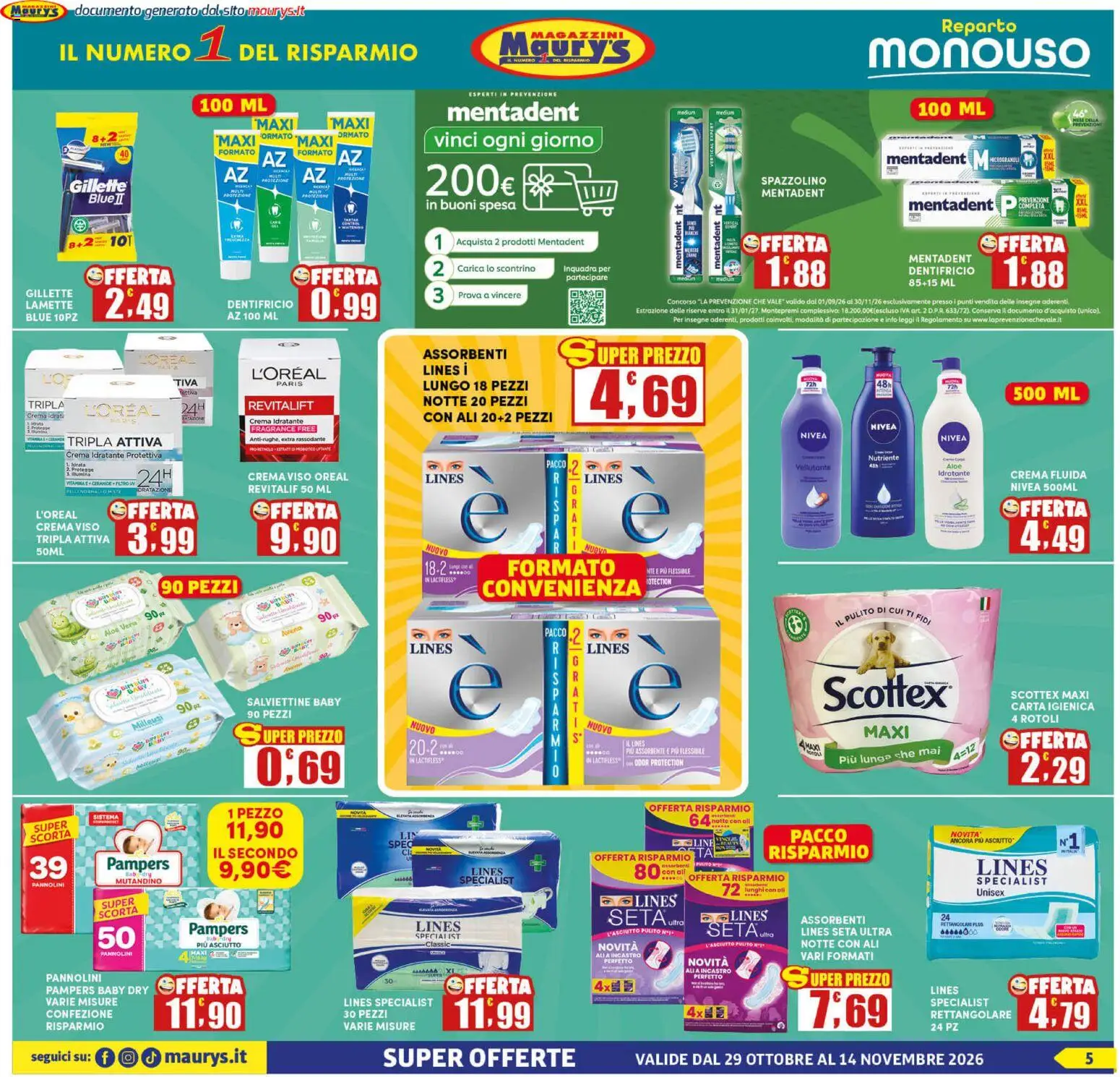 Volantino Maury's del 29/10/2026 | Pagina: 5