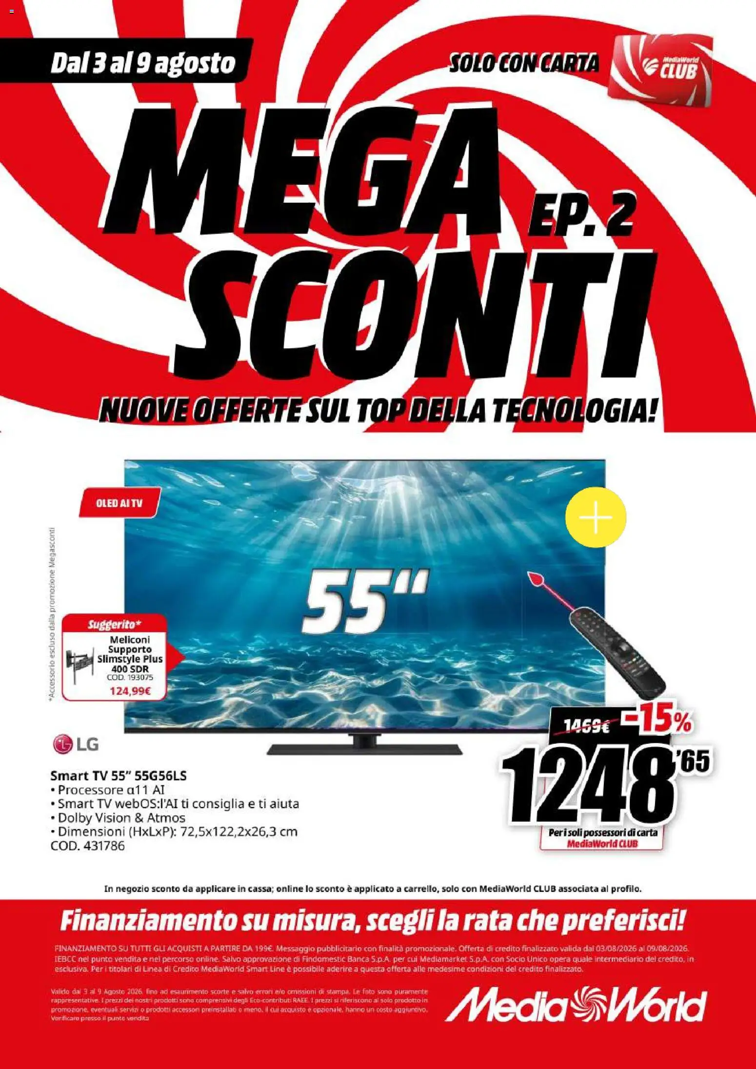 Volantino Media World del 03/08/2026 | Pagina: 31