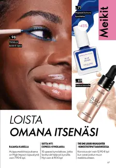 Oriflame-mainoslehti voimassa 13.05.2026 alkaen | Sivu: 67 | Tuotteet: Rajauskynä, Kynsilakka