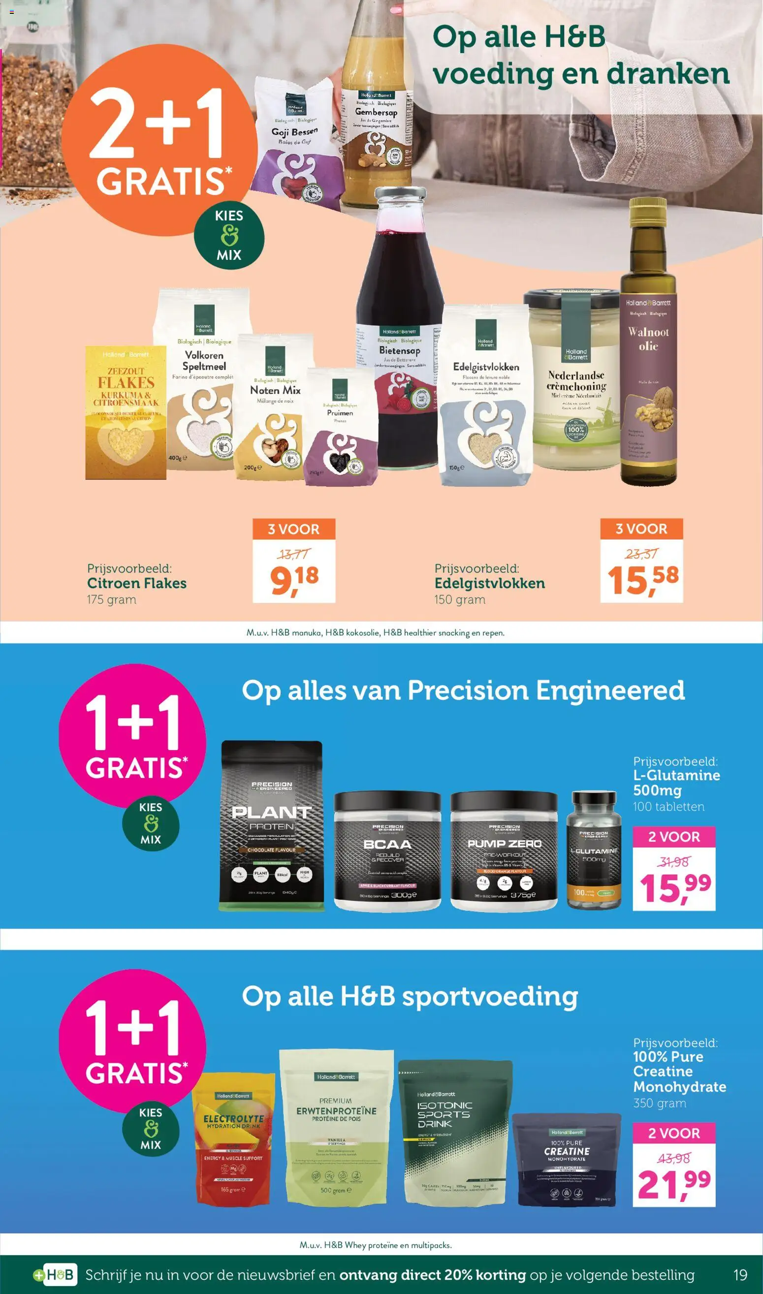 {H1} | Pagina: 19 | Producten: Whey, Edelgistvlokken, Citroen, Proteïne