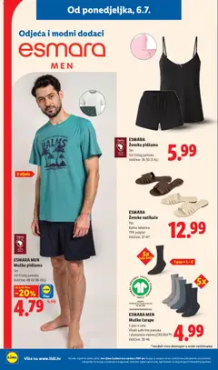 ESMARA, Ženska pidžama, Set, Od čistog pamuka, Veličine: 36-50 (S-XL) - Pregled kataloga iz trgovine Lidl, vrijedi od 06.07.2026 | Stranica: 32