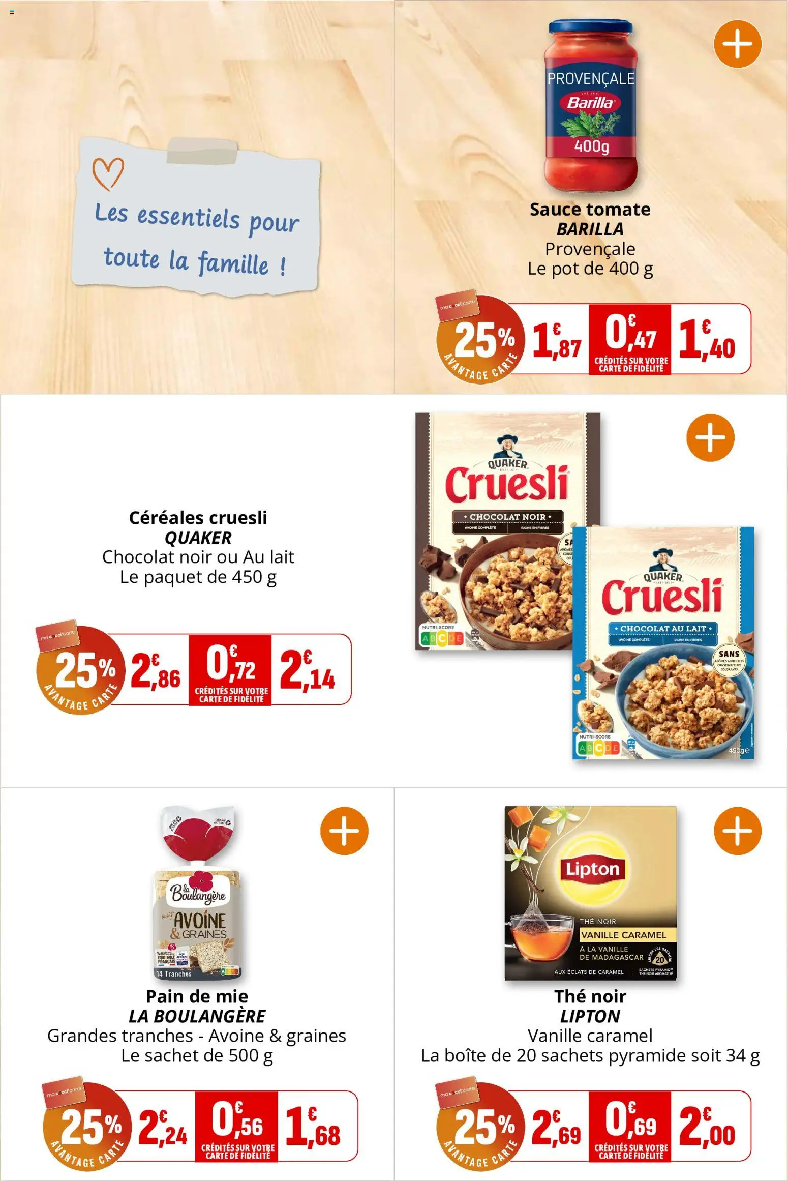 {H1} | Page: 24 | Produits: Chocolat noir, Lait, Thé, Chocolat au lait