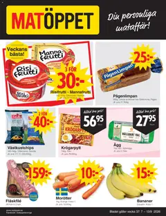 Matöppet erbjudanden - Förhandsvisning av reklamblad från butik Matöppet aktuell från 07/09/2026