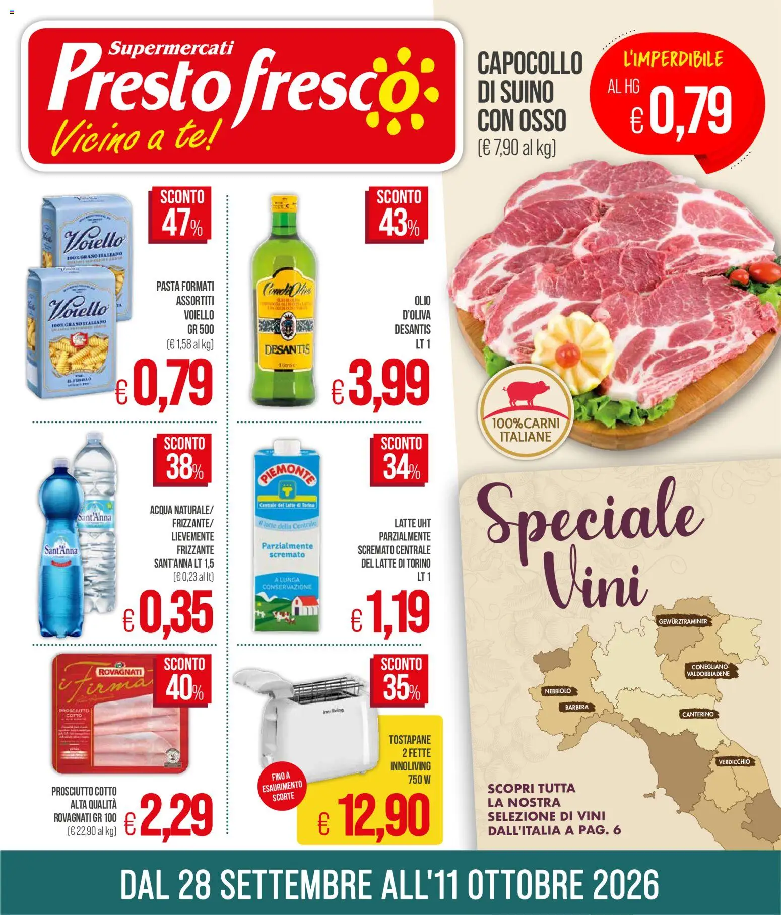 Volantino Presto Fresco del 28/09/2026 | Pagina: 1