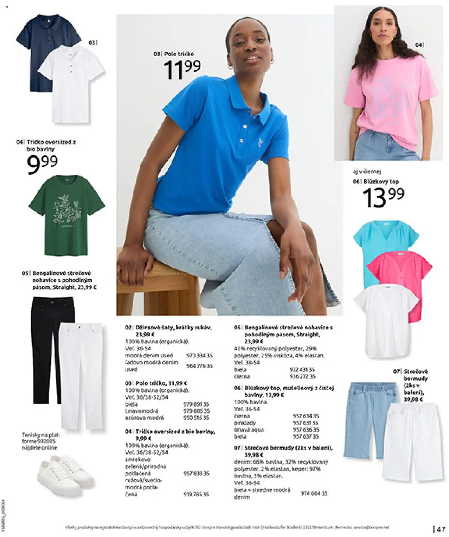 Nové Bonprix akcie – leták je platný od 01.01.2026 | Strana: 49 | Produkty: Tričko, Nohavice, Tenisky