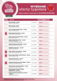 Pogląd oferty "Makro gazetka - Wybrane oferty tygodnia w dostawie" - ważna od 22.08.2026