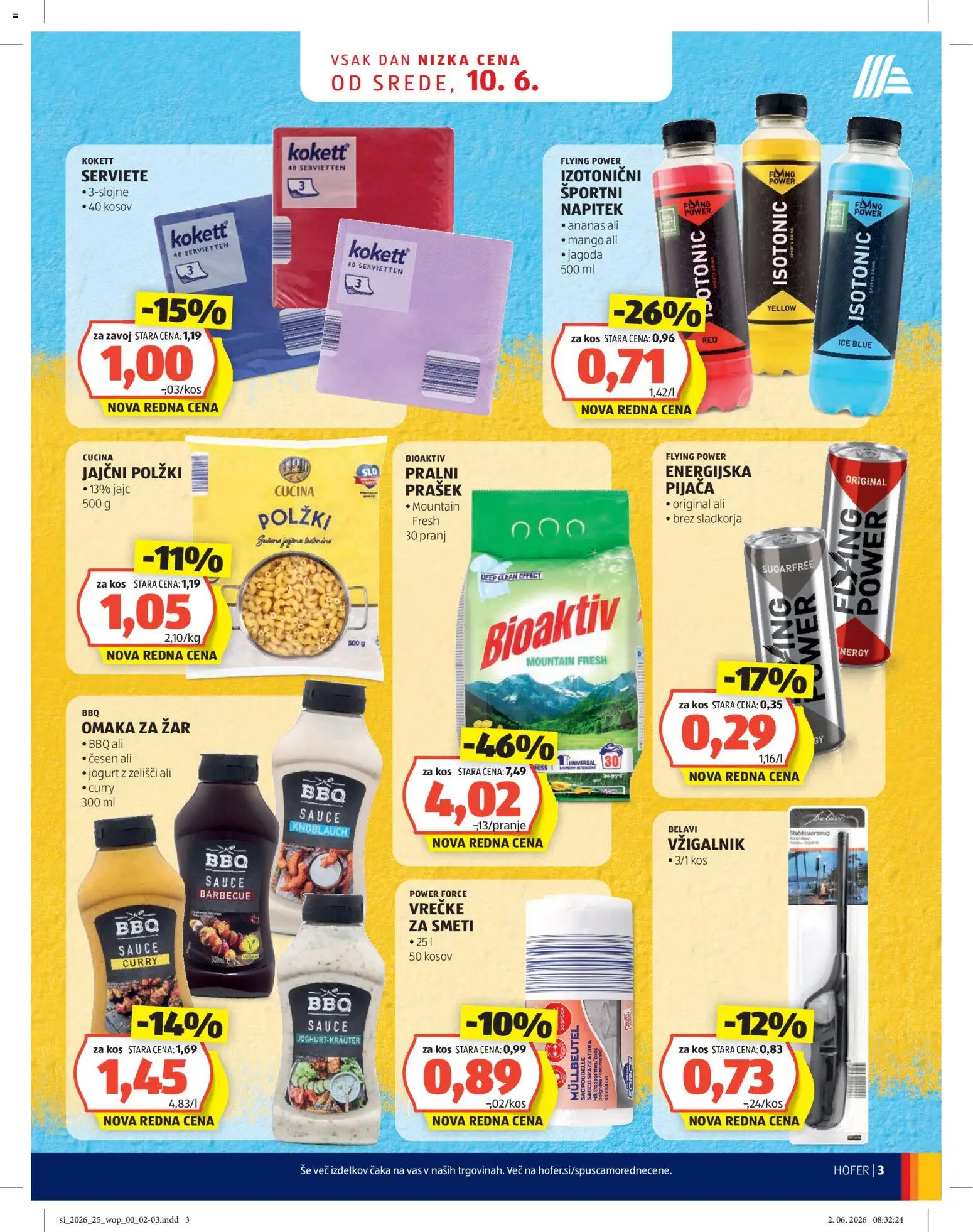 Hofer SI katalog | vrijedi od 10.06.2026 | Stranica: 3 | Proizvodi: Jogurt, Ananas, Mango, Curry
