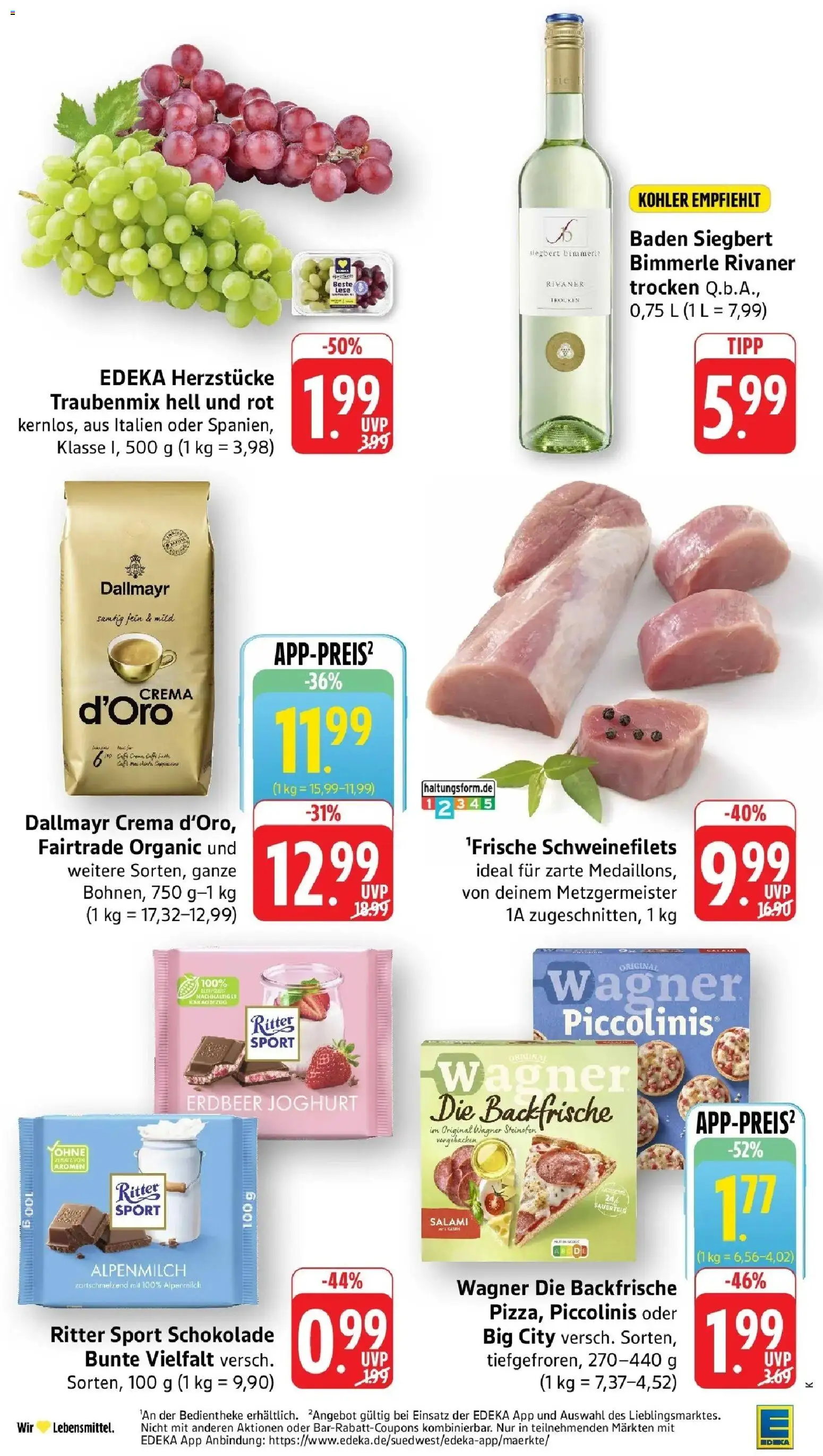 Edeka Prospekt Kehl (ab 07.09.2026) » Angebote Online | Seite: 2 | Produkte: Joghurt, Schokolade, Dallmayr, Piccolinis