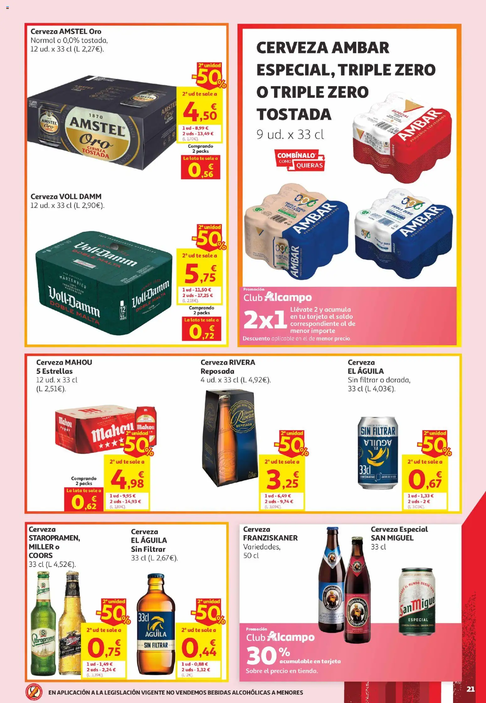 Alcampo Canarias │ válido desde el 02.06.2026 | Página: 21 | Productos: Κρεμάστρα, Cerveza, Té