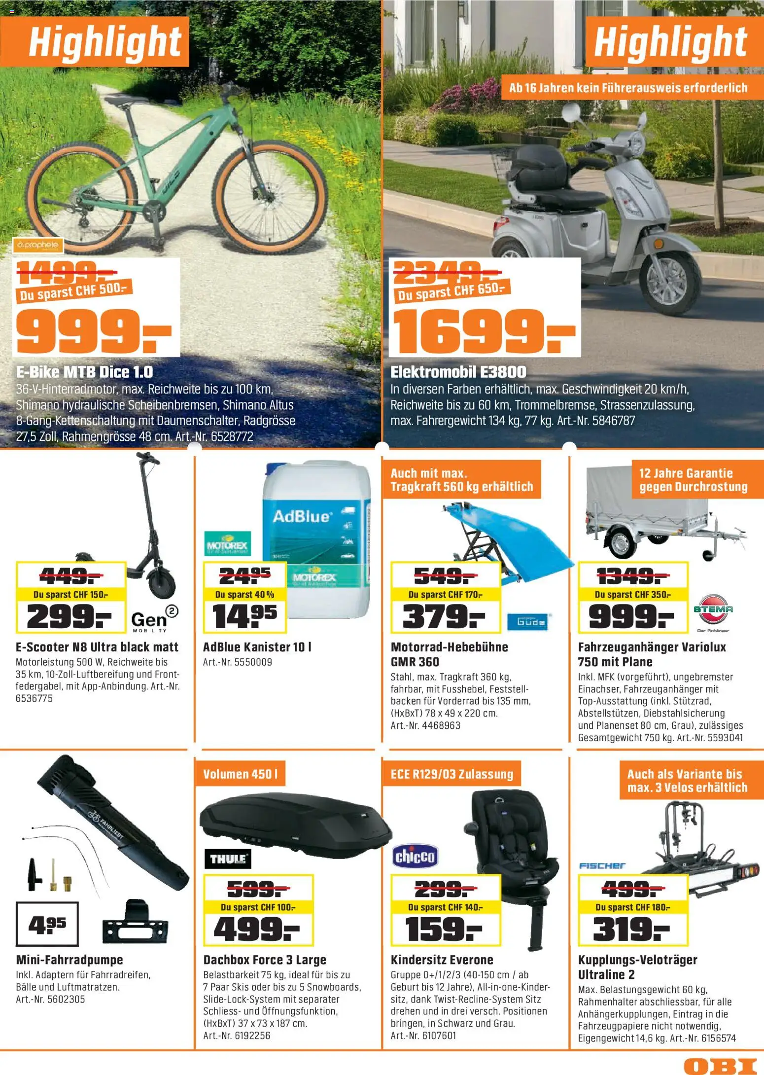 OBI - UNSERE SUPERDEALS! – gültig ab 07.07.2026 | Seite: 9