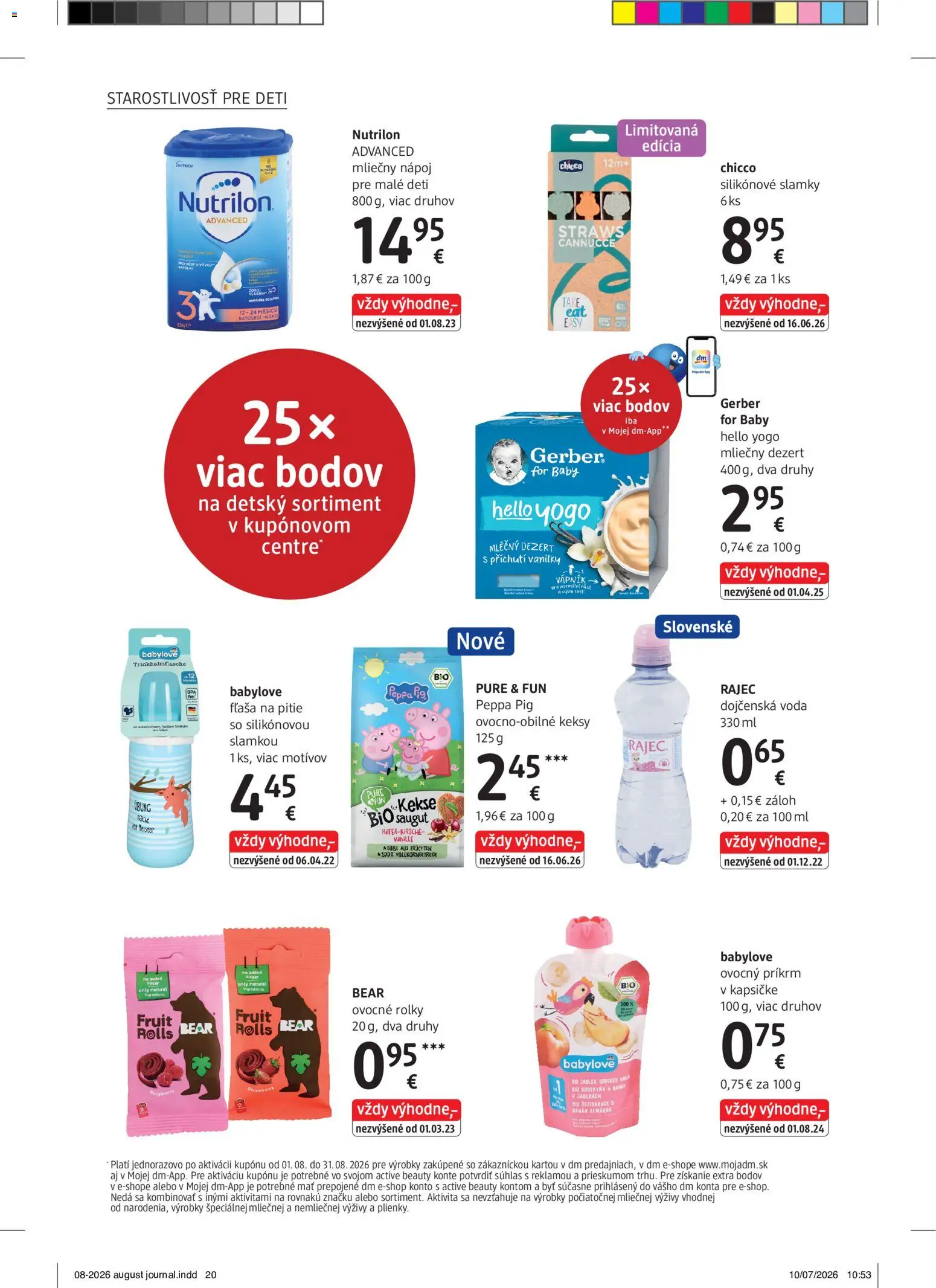 Nové dm drogerie akcie – leták je platný od 01.08.2026 | Strana: 20