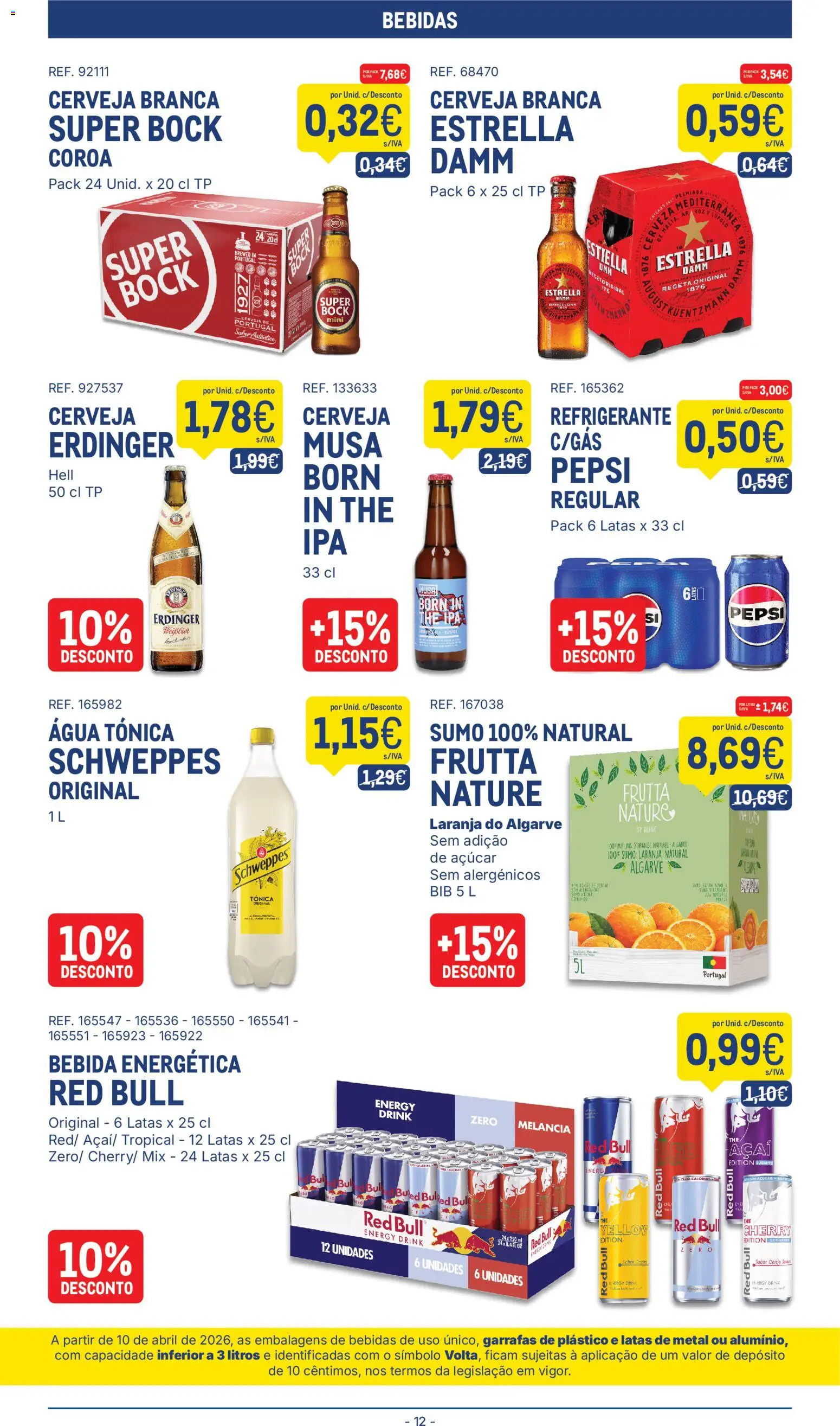 Makro folheto │ válido de 20/10/2026 | Página: 12 | Produtos: Agua, Refrigerante, Bebidas, Sumo
