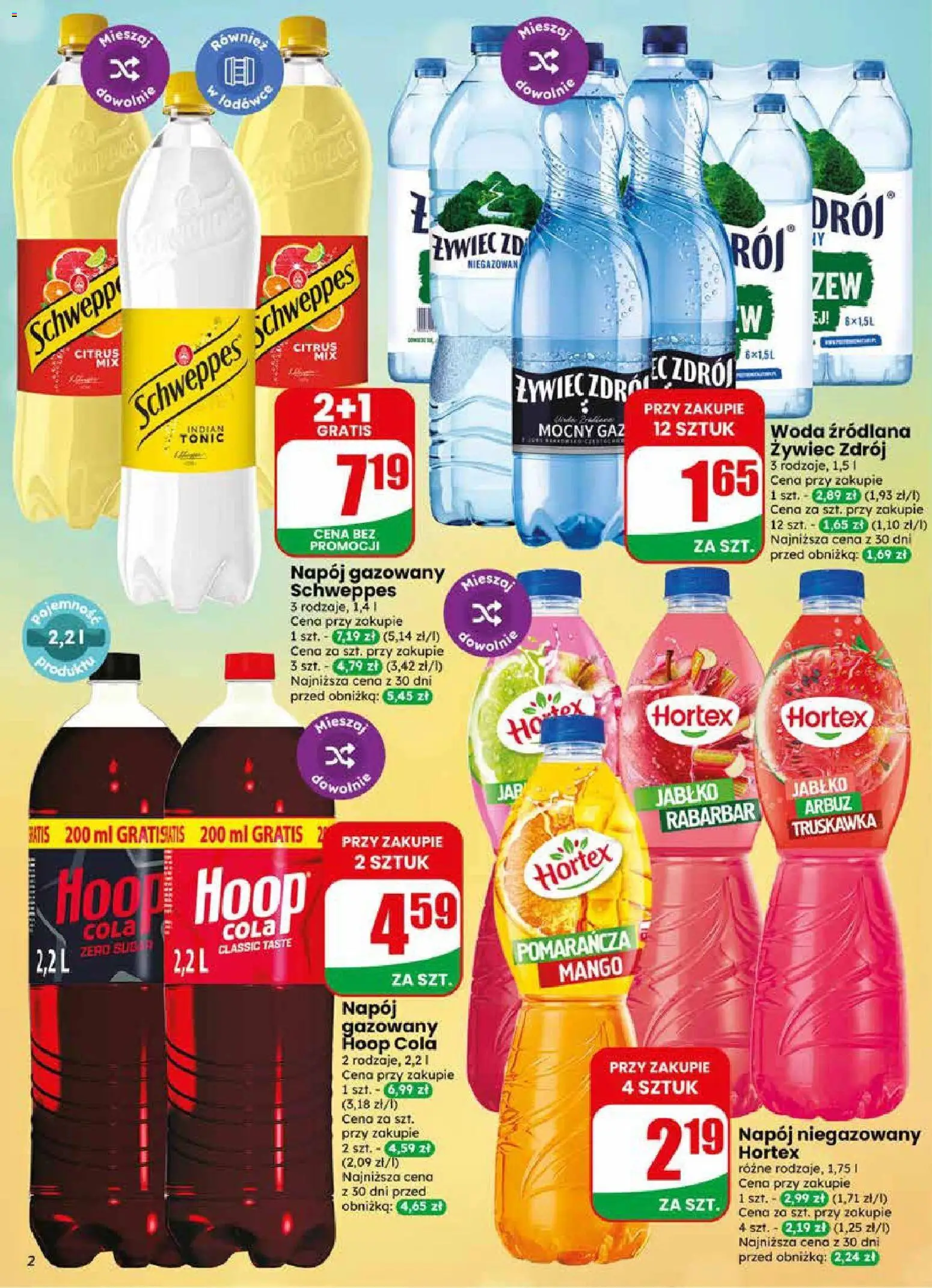 Dino gazetka od 20.05.2026 | Strona: 2 | Produkty: Mango, Arbuz, Woda źródlana, Woda