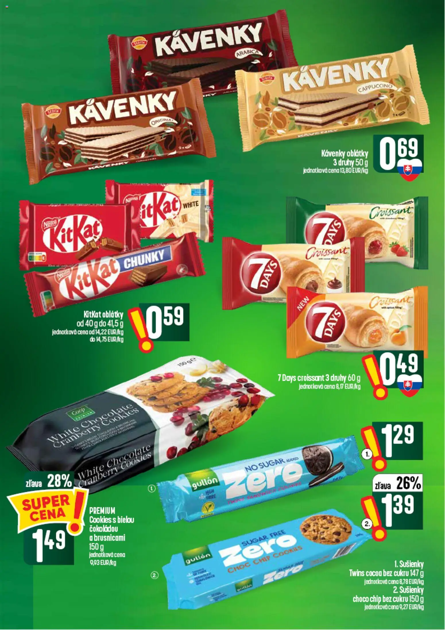 Nové COOP Jednota akcie – leták je platný od 03.09.2026 | Strana: 42 | Produkty: Croissant, Sušienky, Oblátky, Cappuccino