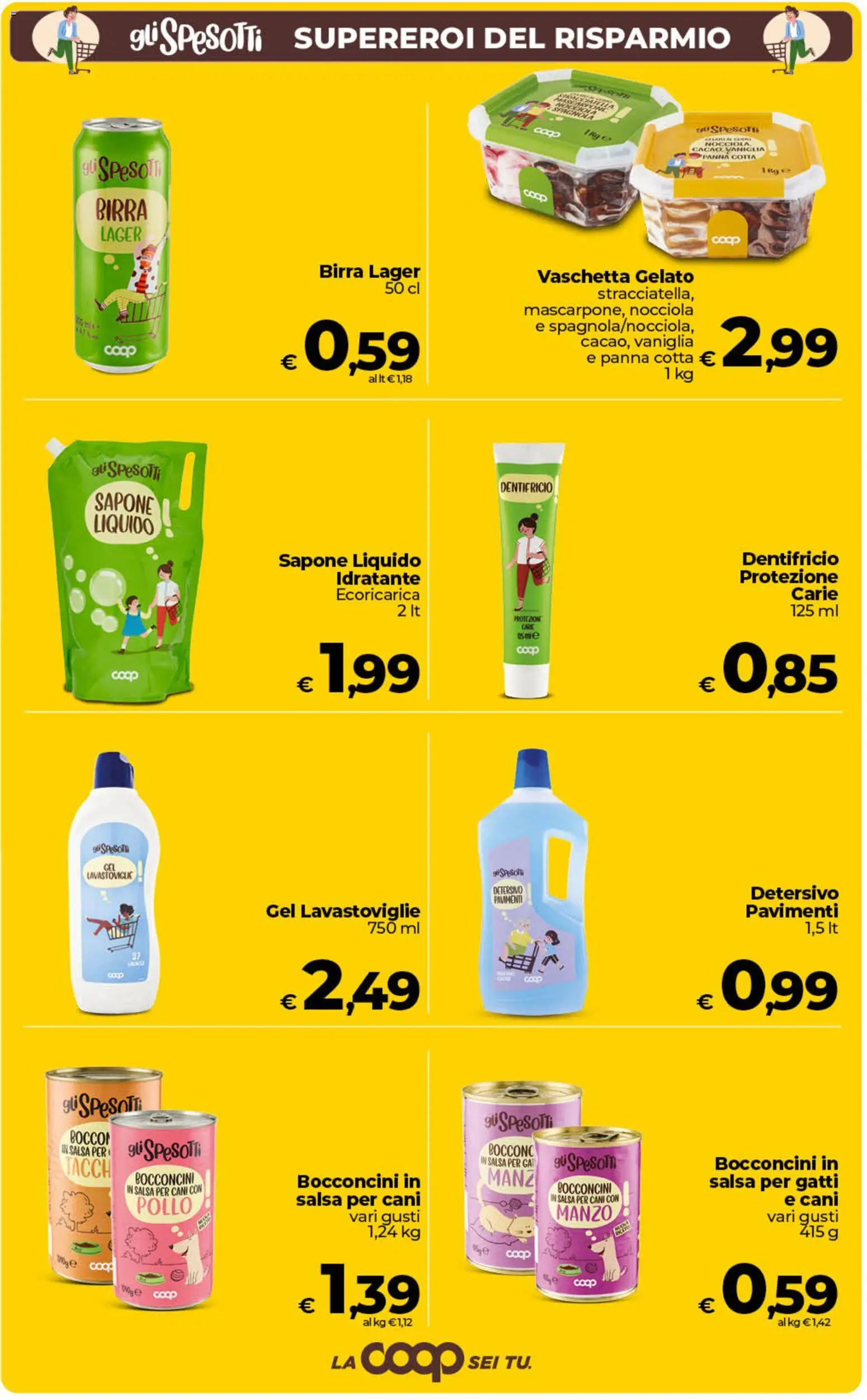 Volantino Ipercoop del 18.06.2026 | Pagina: 16 | Prodotti: Dentifricio, Birra, Pollo, Salsa