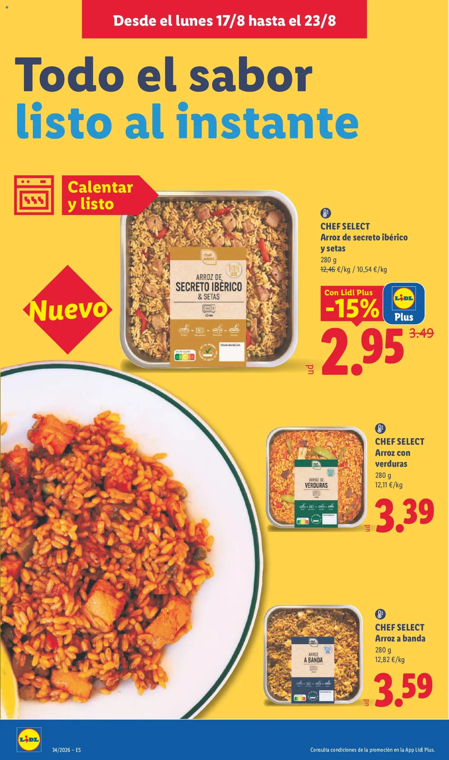 Lidl folleto │ válido desde el 17/08/2026 | Página: 12 | Productos: Setas, Verduras, Arroz