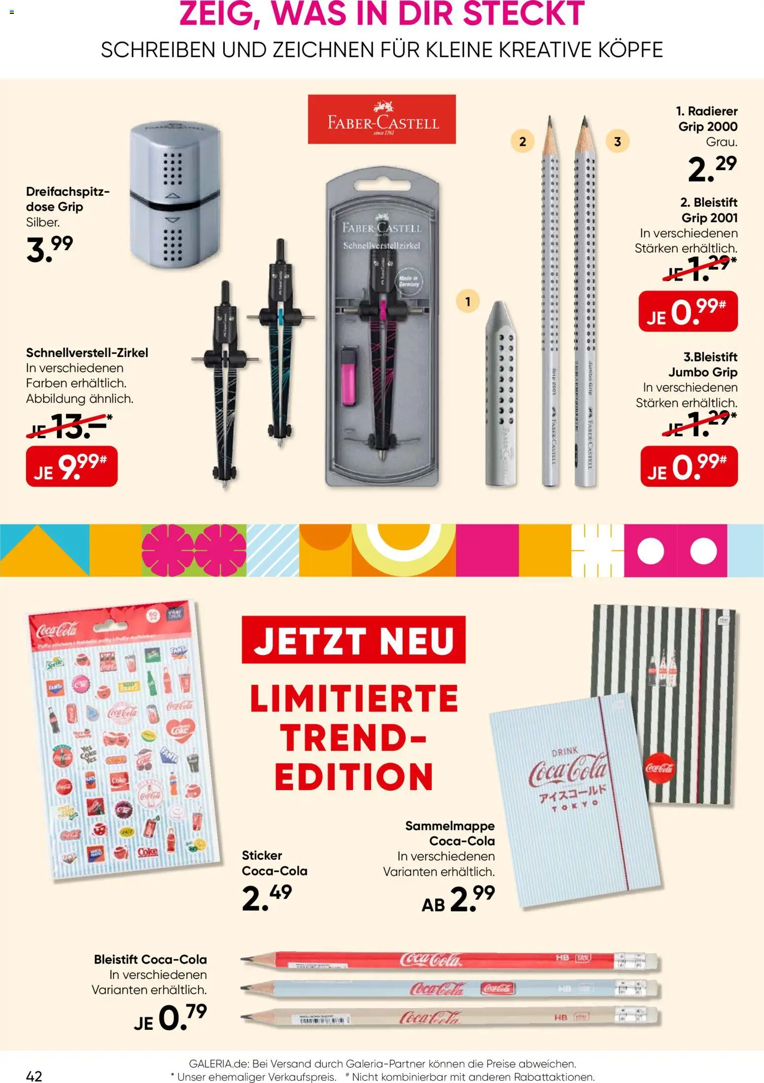 Galeria Karstadt Kaufhof Prospekt – gültig ab 02.09.2026 | Seite: 42 | Produkte: Coca cola, Cola