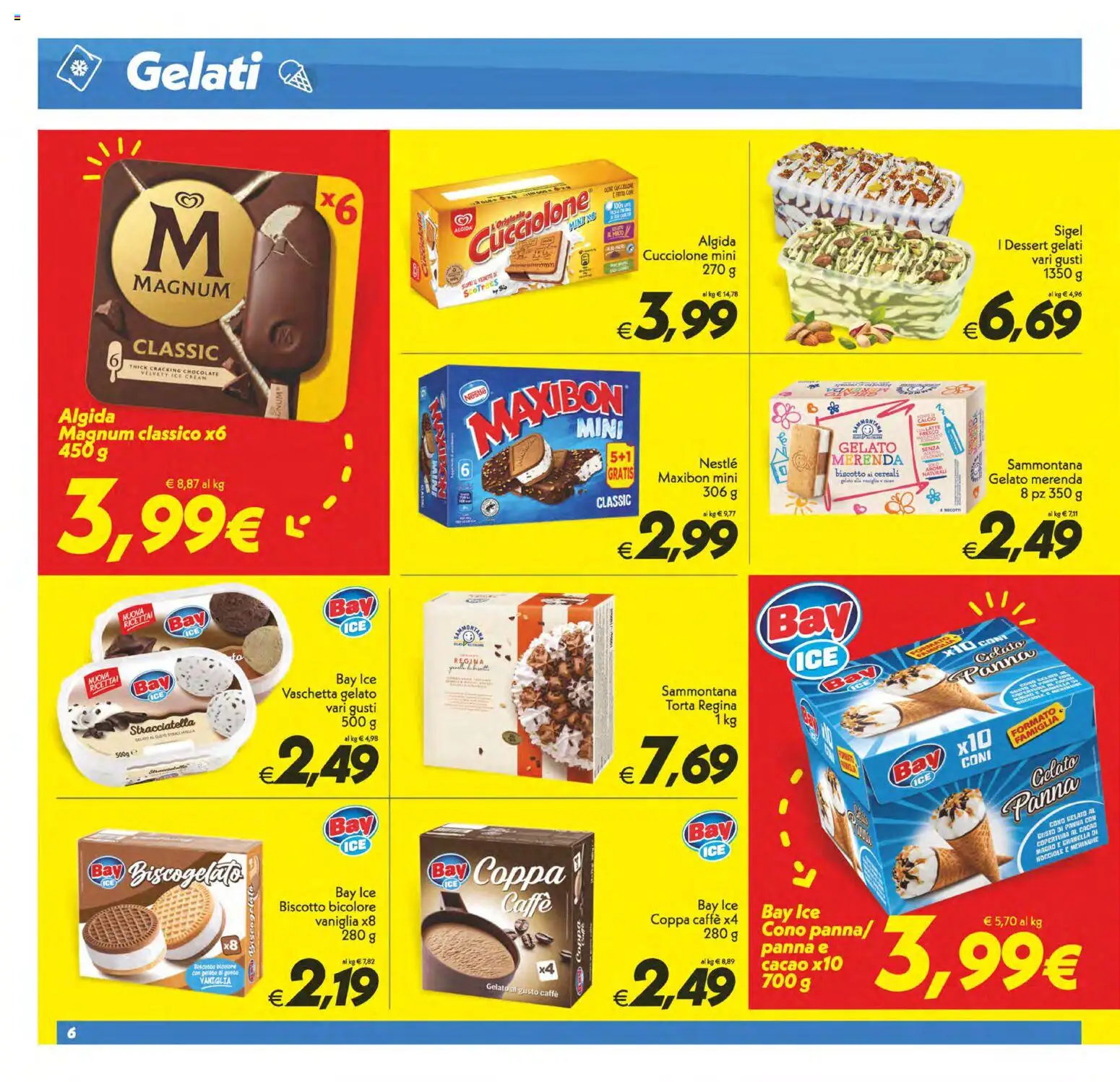 Volantino SuperConveniente del 11/08/2026 | Pagina: 6 | Prodotti: Vaniglia, Caffè, Gelato, Torta