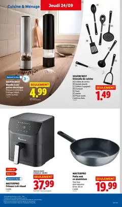 LIDL - Prévisualisation de MASTERPRO Poêle wok en aluminium, Tous feux dont induction Ø Env. 28 cm L'unité. valide à partir de 24/09/2026 | Page: 37