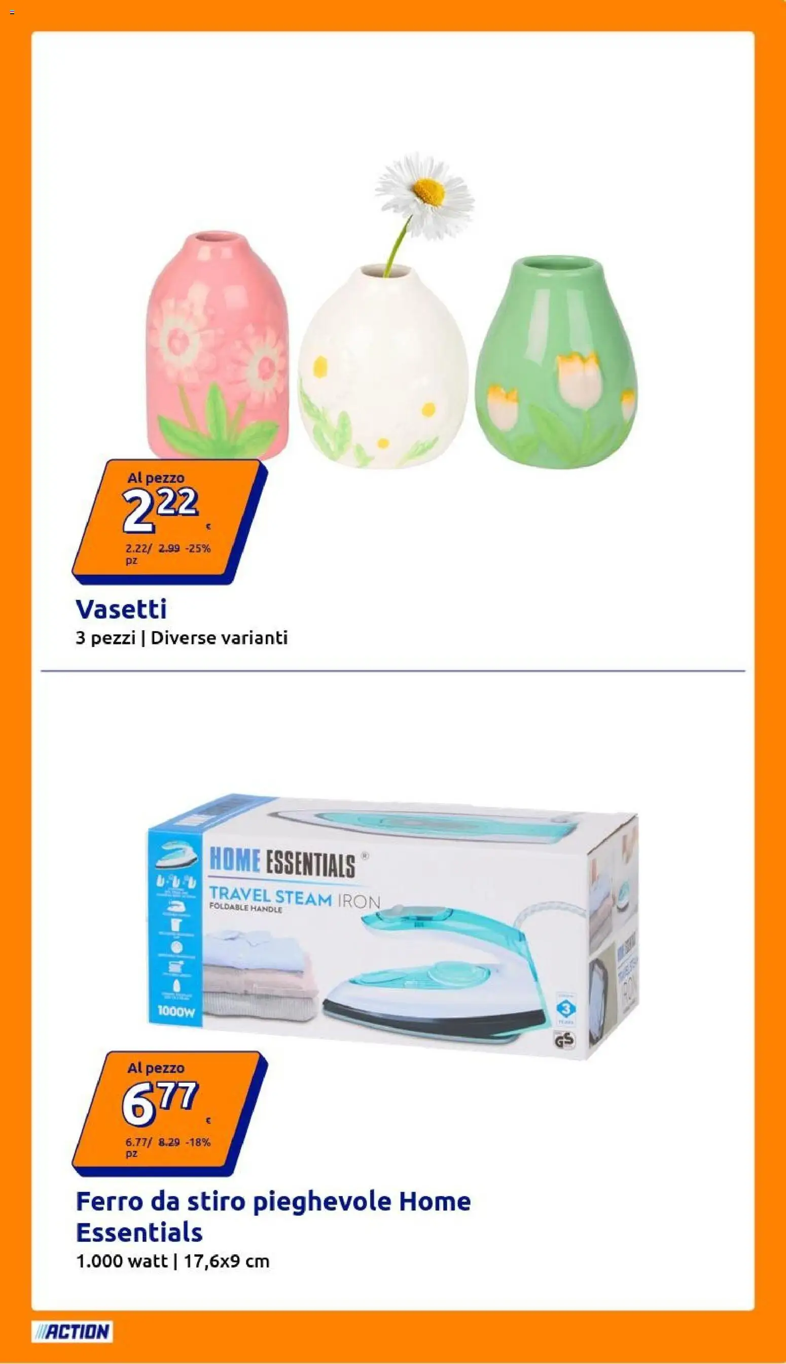 Volantino Action del 24/06/2026 | Pagina: 9 | Prodotti: Ferro da stiro