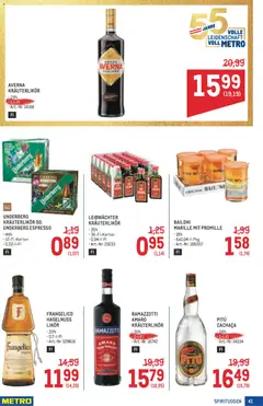 Metro angebote Profi ab 17.09.2026 gültig | Seite: 41 | Produkte: Kräuterlikör
