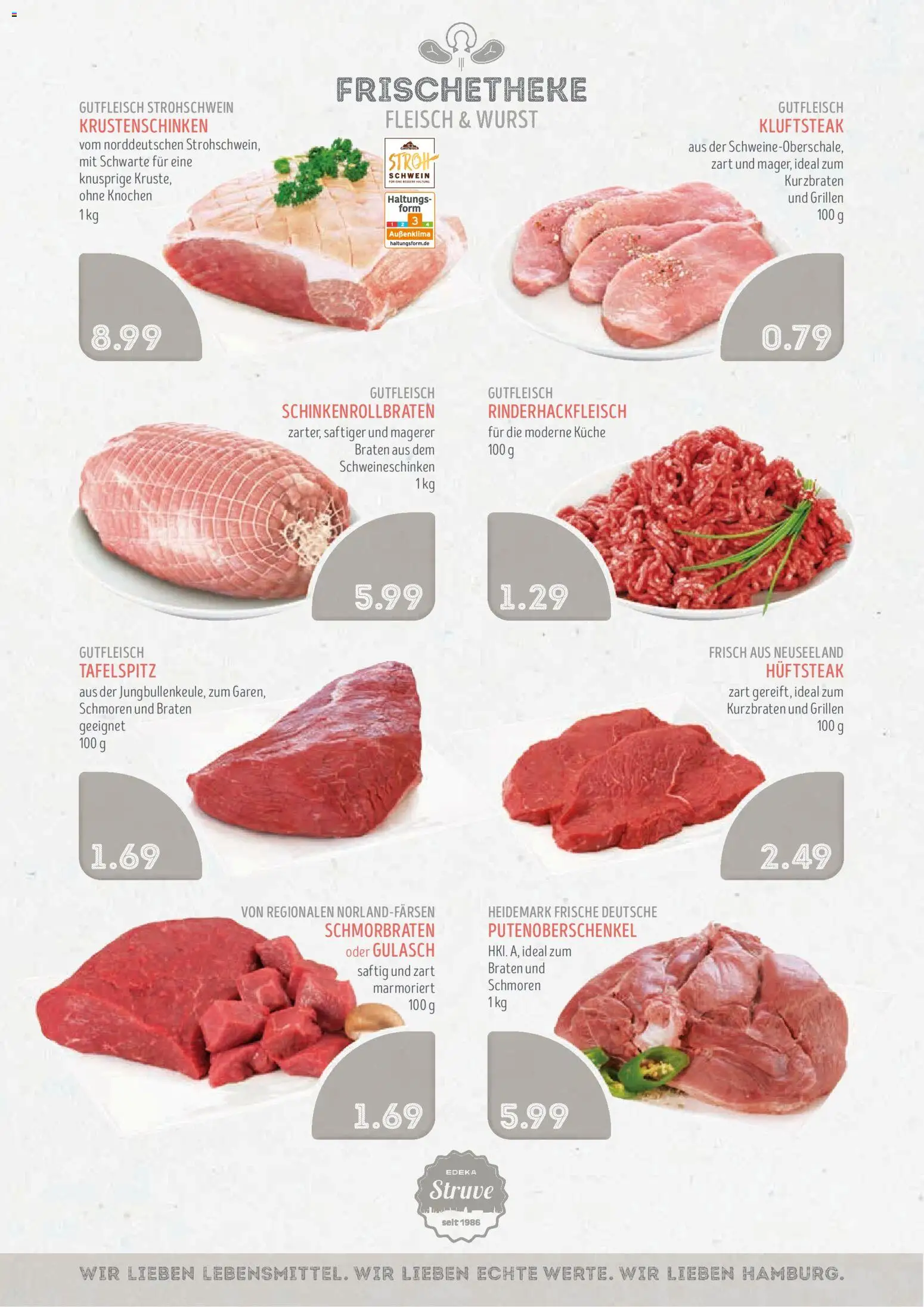 Edeka Struve Prospekt – gültig ab 28.09.2026 | Seite: 4 | Produkte: Tafelspitz, Gulasch, Wurst, Fleisch
