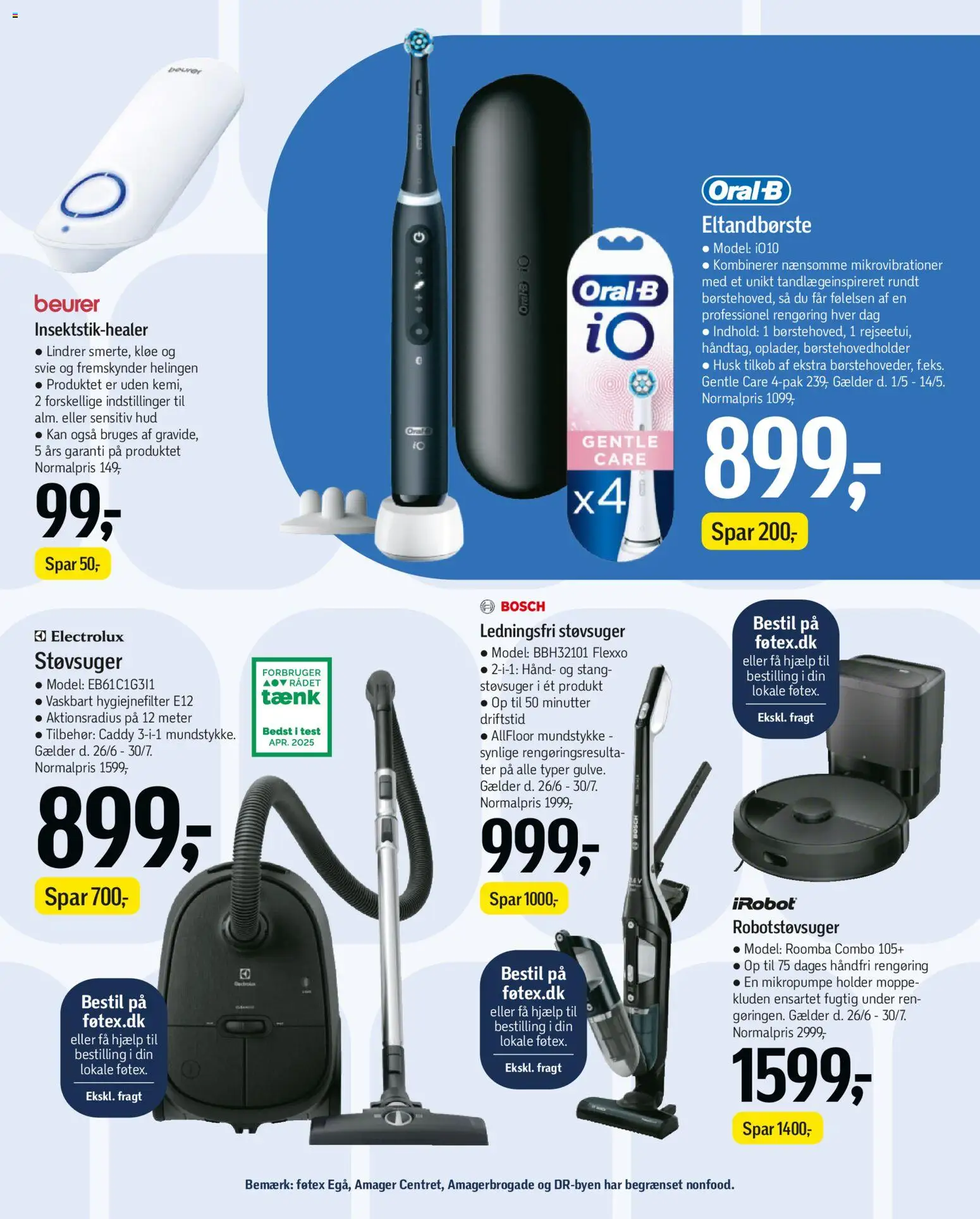 Føtex tilbudsavis – gyldig fra 26/06/2026 | Side: 69 | Produkter: Robotstøvsuger, Eltandbørste, Støvsuger
