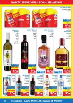 Vrutak Katalog - Pregled kataloga iz trgovine Vrutak, vrijedi od 08.06.2026 | Stranica: 26 | Proizvodi: Vino, Pivo, Tonic, Vodka
