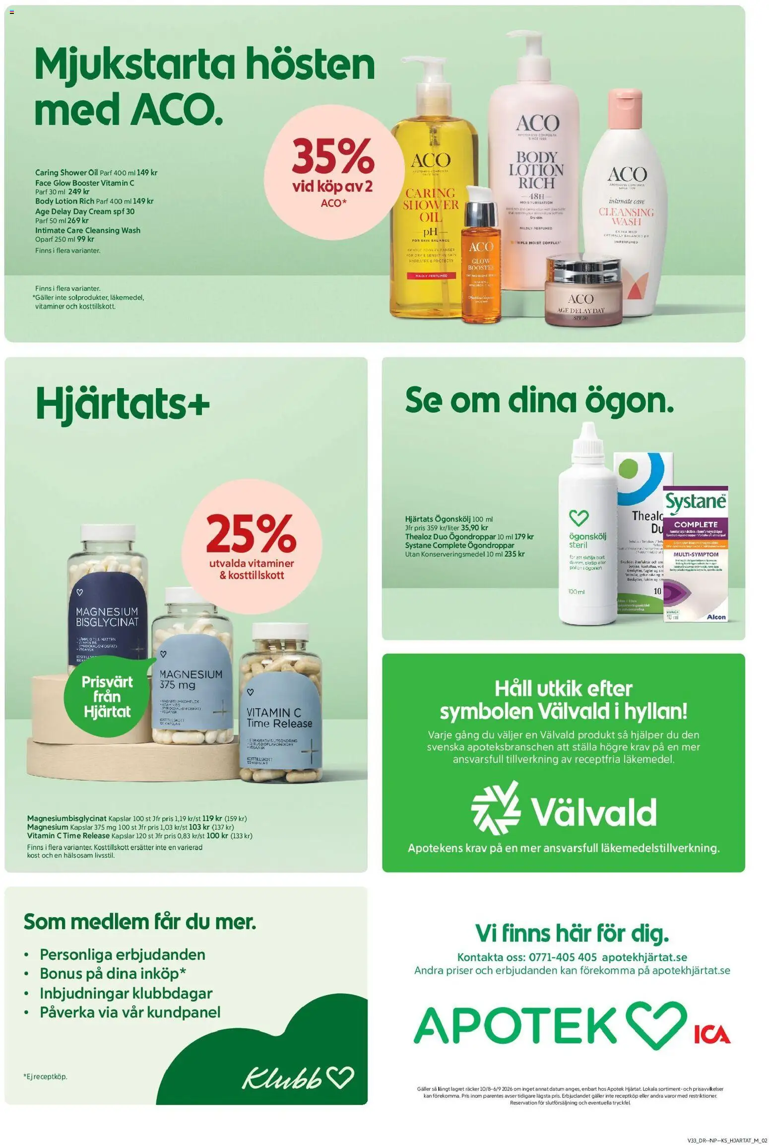 ICA Kvantum reklamblad aktuell från 10/08/2026 | Sida: 7 | Produkter: Kapslar, Body lotion, Galler, Ögondroppar