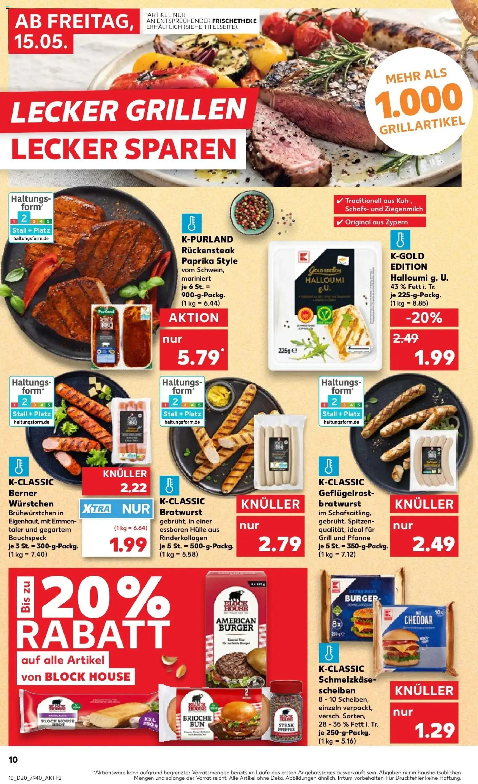 Kaufland Prospekt Mayen	 – gültig ab 10.05.2026 | Seite: 17 | Produkte: Bratwurst, Paprika, Brot, Steak