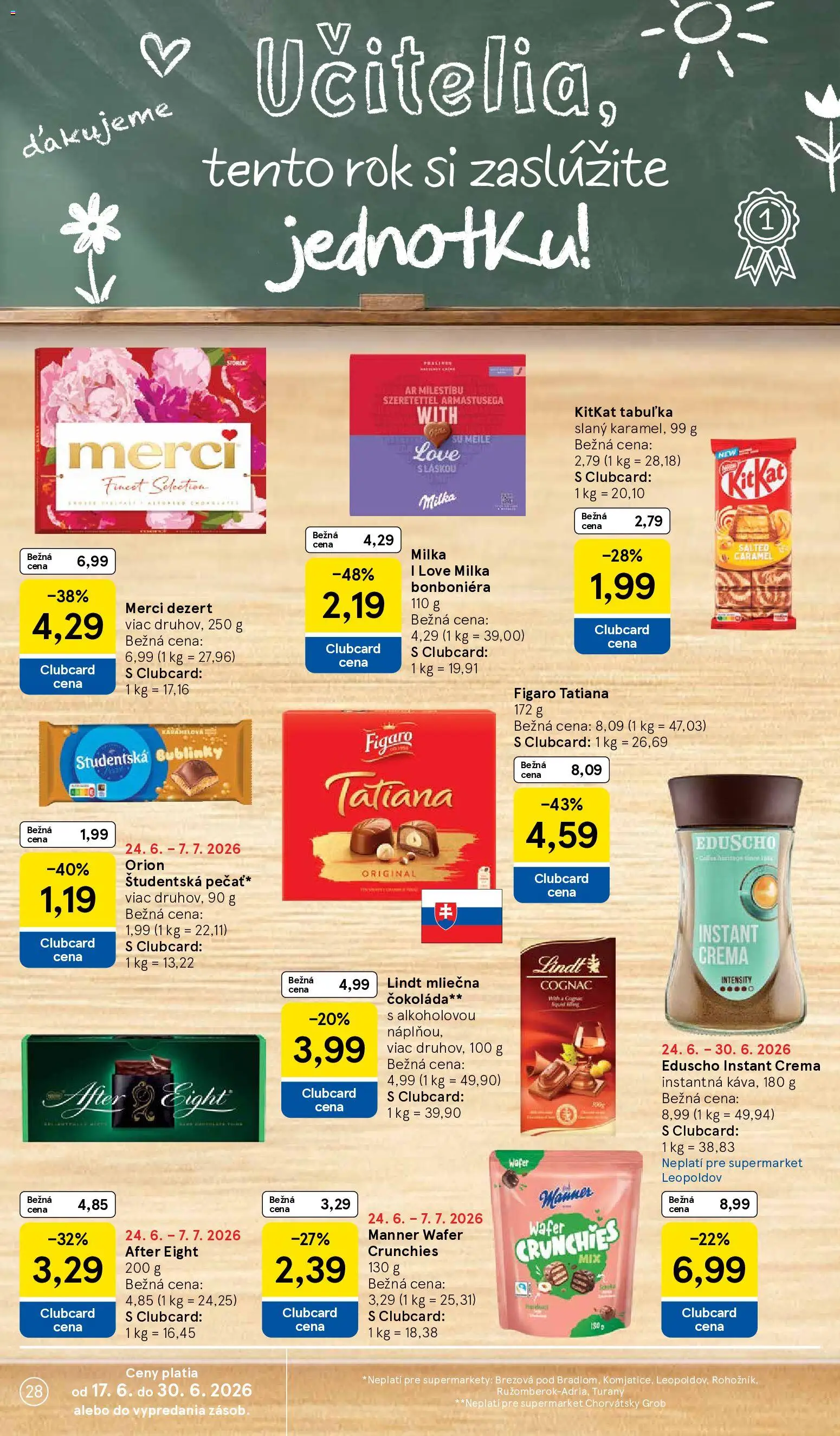 Nové Tesco akcie – leták je platný od 24.06.2026 | Strana: 28