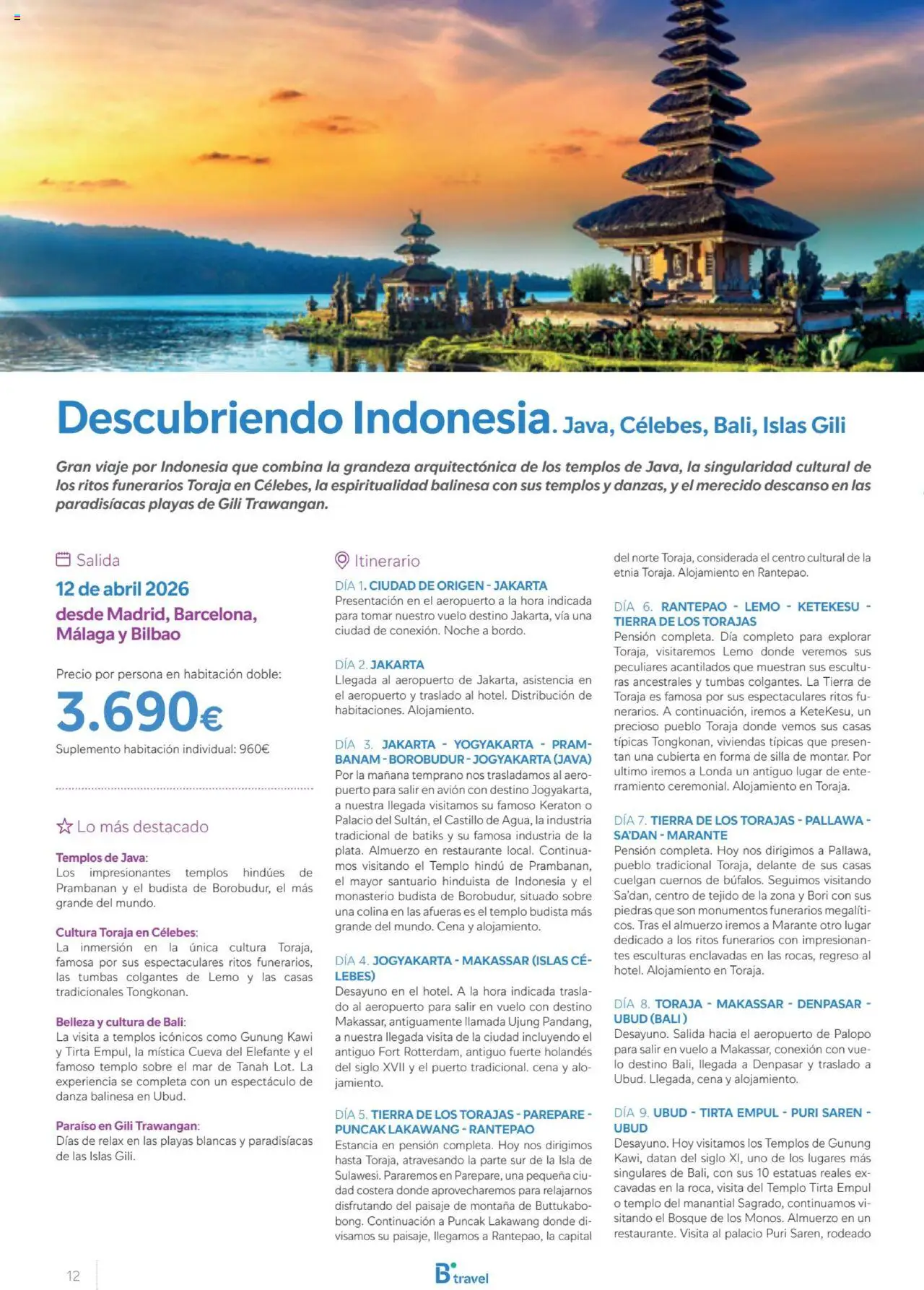 B the travel brand Viajeros Expertos Internacional 2026 │ válido desde el 03/10/2025 | Página: 12 | Productos: Tierra, Silla