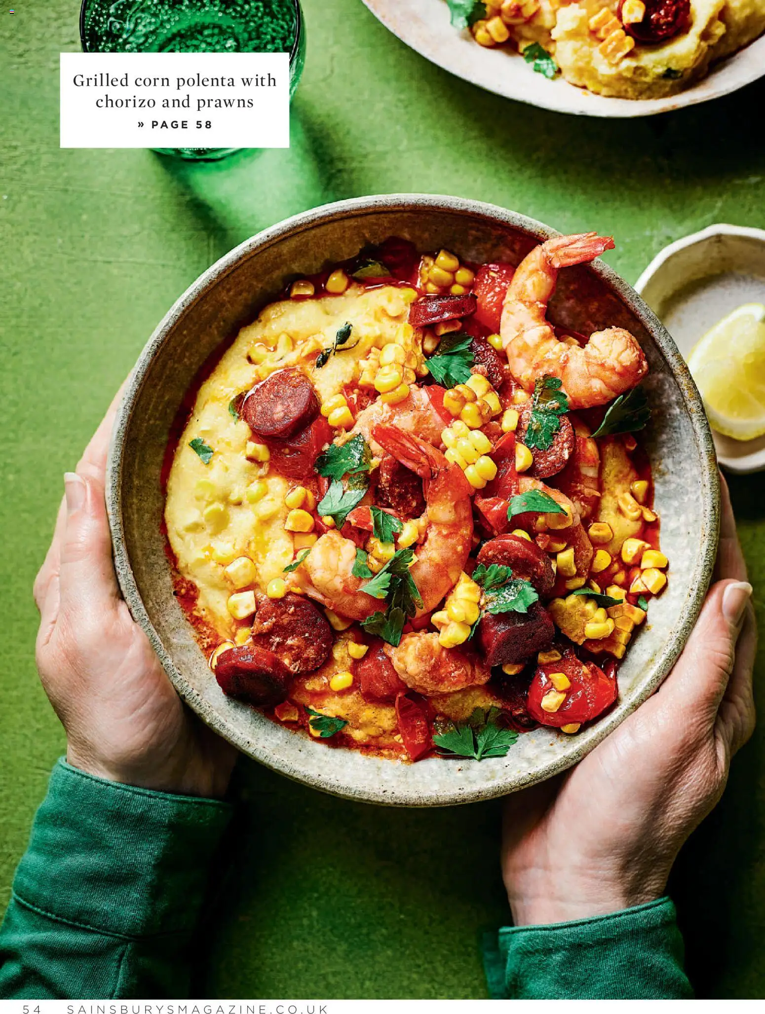{H1} | Page: 54 | Products: Magazine, Prawns, Corn