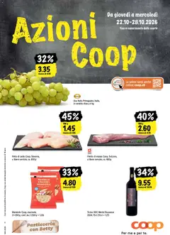 Coop aktionen IT ab 22.10.2026 gültig