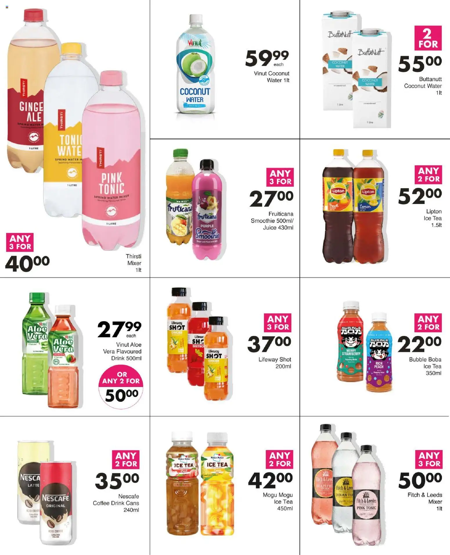 New Save catalogue – valid from 15/10/2026 | Page: 49 | Products: Tonic, Coffee, Juice, Peach