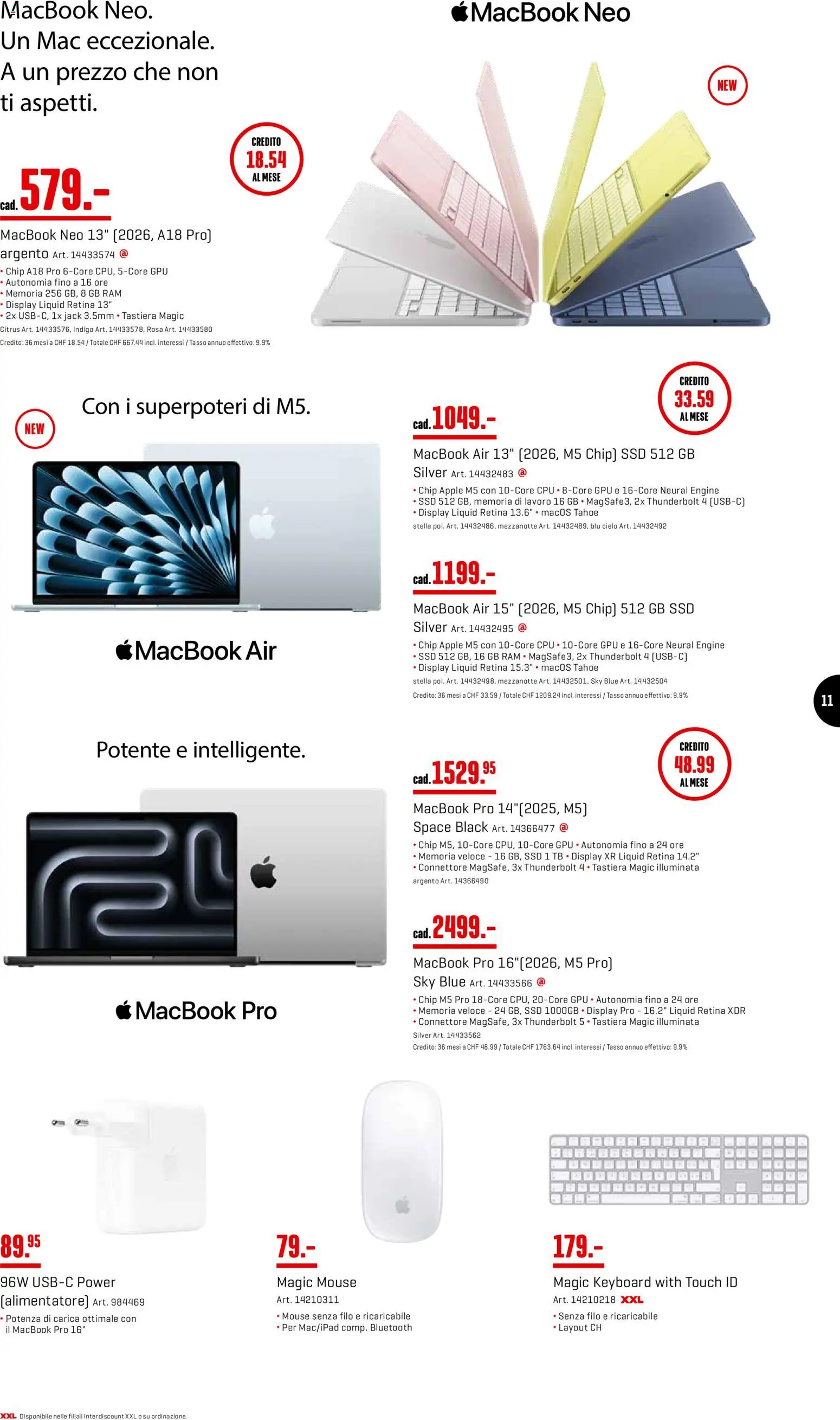 Interdiscount aktionen Hit Della Settimana – gültig ab 11.05.2026 | Seite: 11 | Produkte: Apple, Macbook