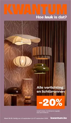 Kwantum folder / publicité - Voorbeeld van een folder van Kwantum, geldig van 14/09/2026