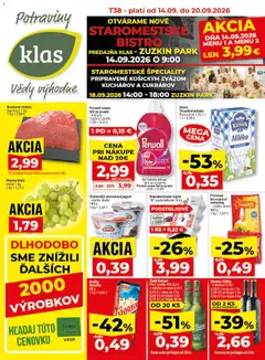Klas leták platný od 14.09.2026