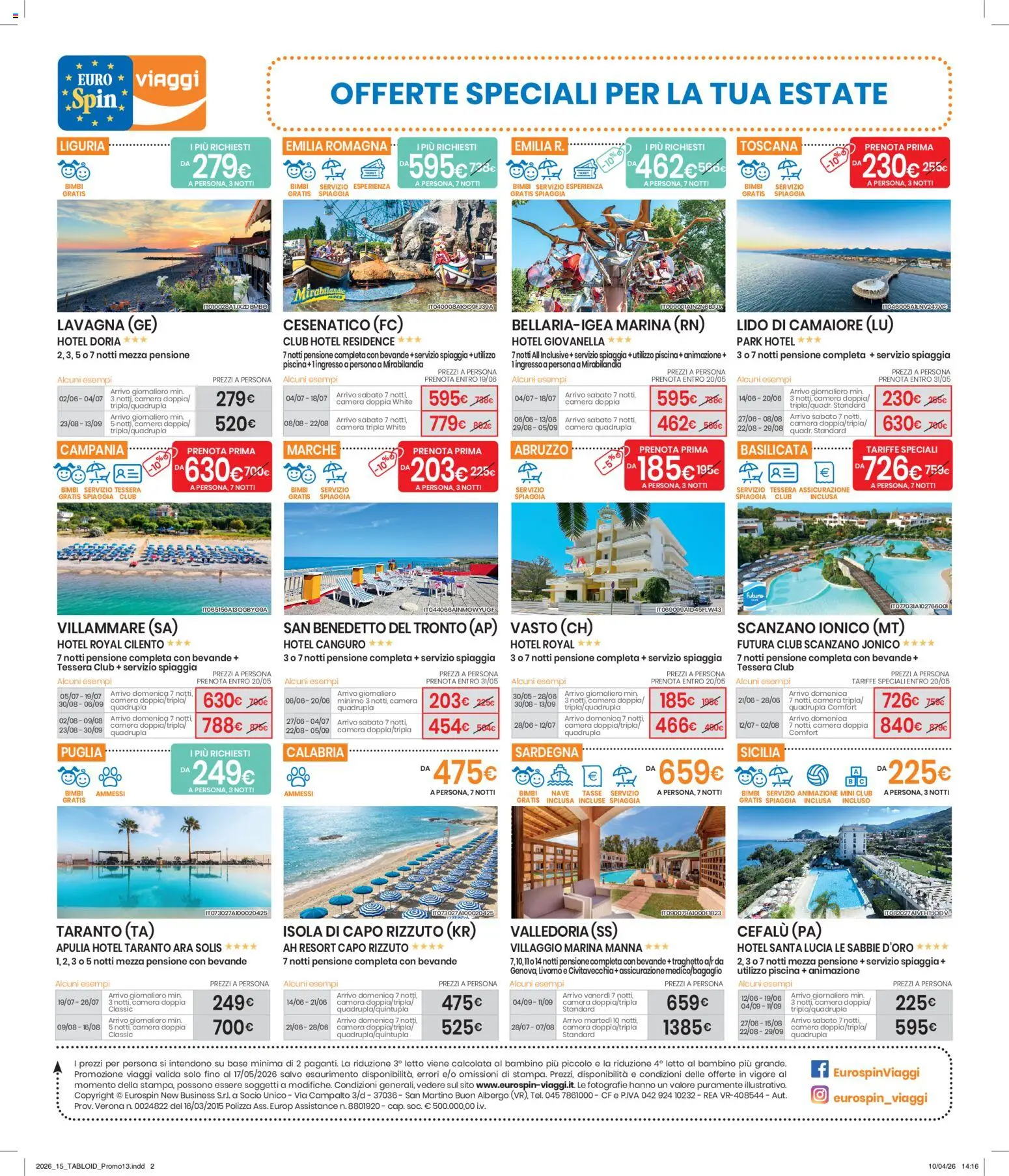 Volantino Eurospin del 11.05.2026 | Pagina: 1