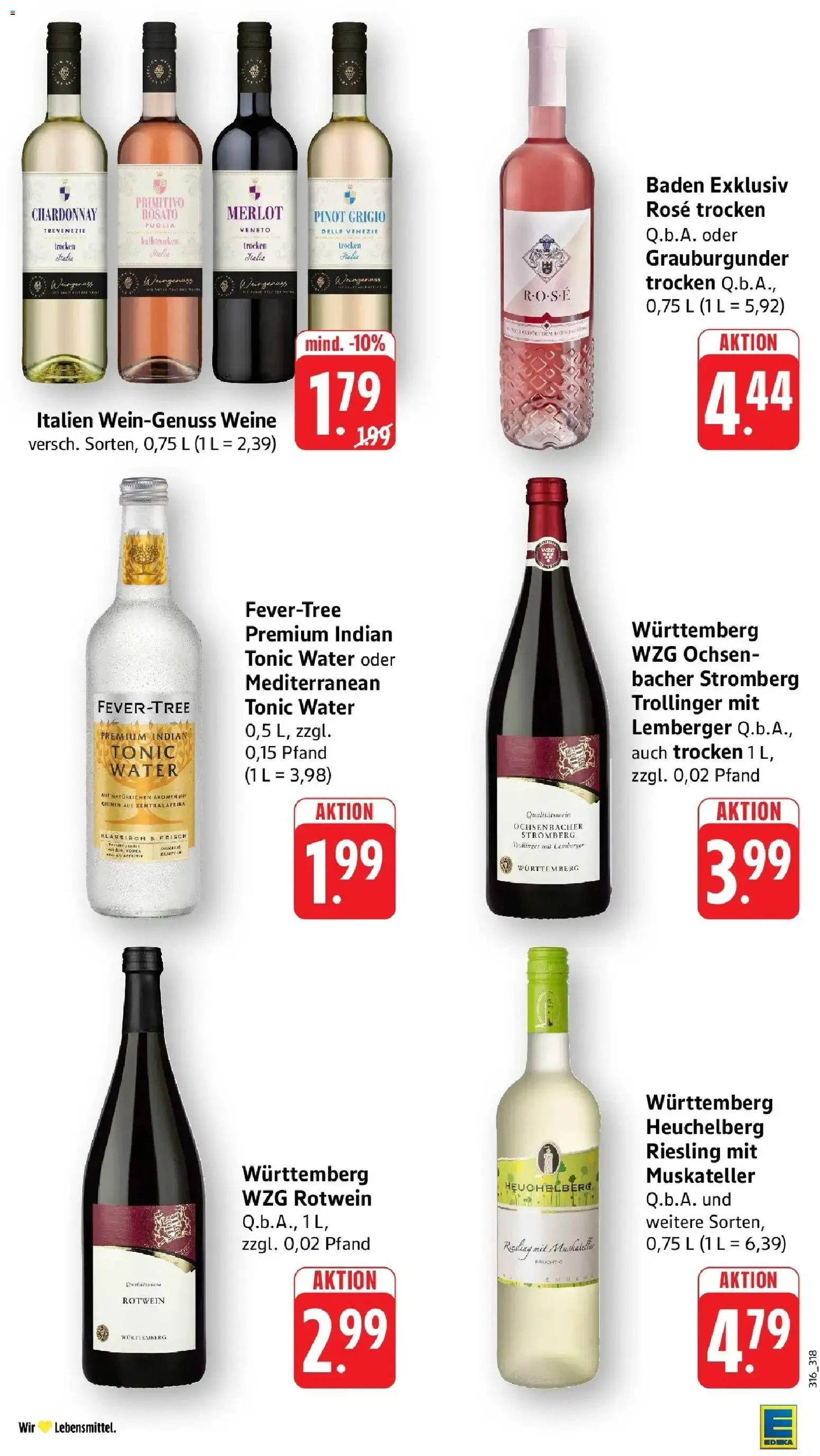 Edeka Prospekt Aalen (ab 31.08.2026) » Angebote Online | Seite: 34 | Produkte: Rotwein, Merlot, Wodka