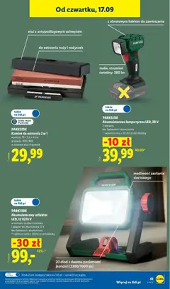 Pogląd oferty "Lidl Katalog" - ważna od 14.09.2026 | Strona: 49 | Produkty: Adapter, Lampa, Regał