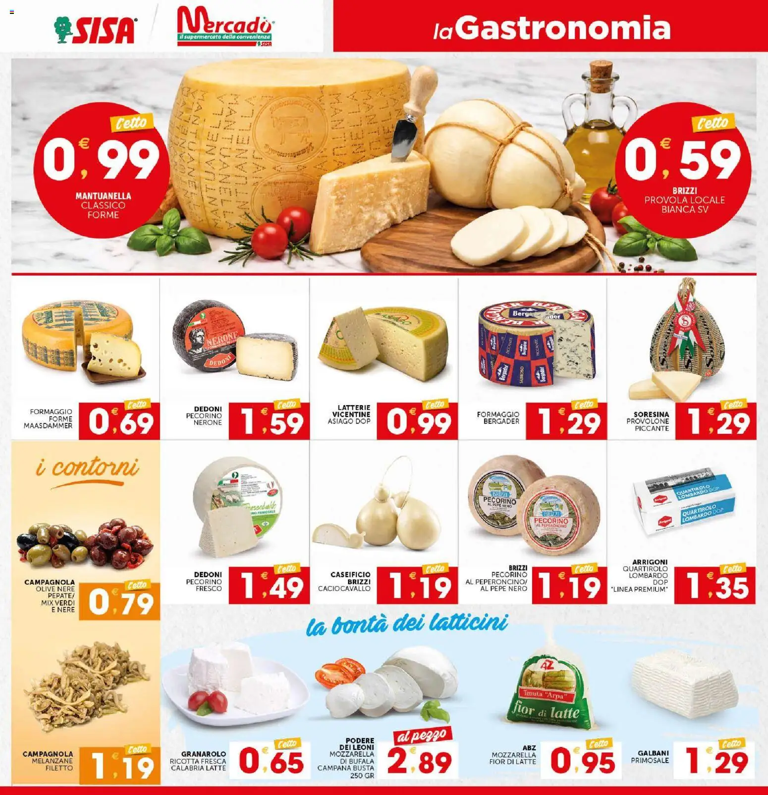 Volantino SISA del 15/10/2026 | Pagina: 4 | Prodotti: Pepe, Mozzarella, Latte, Ricotta