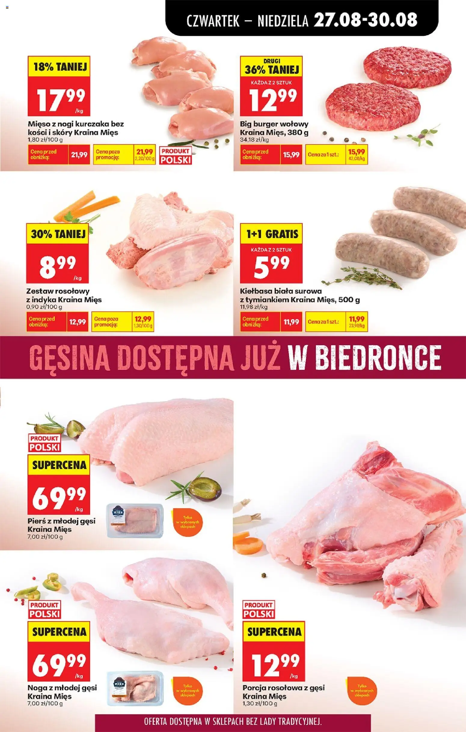 Biedronka Polsko leták - Codziennie niskie ceny od 27.08.2026 | Strana: 41 | Produkty: Burger