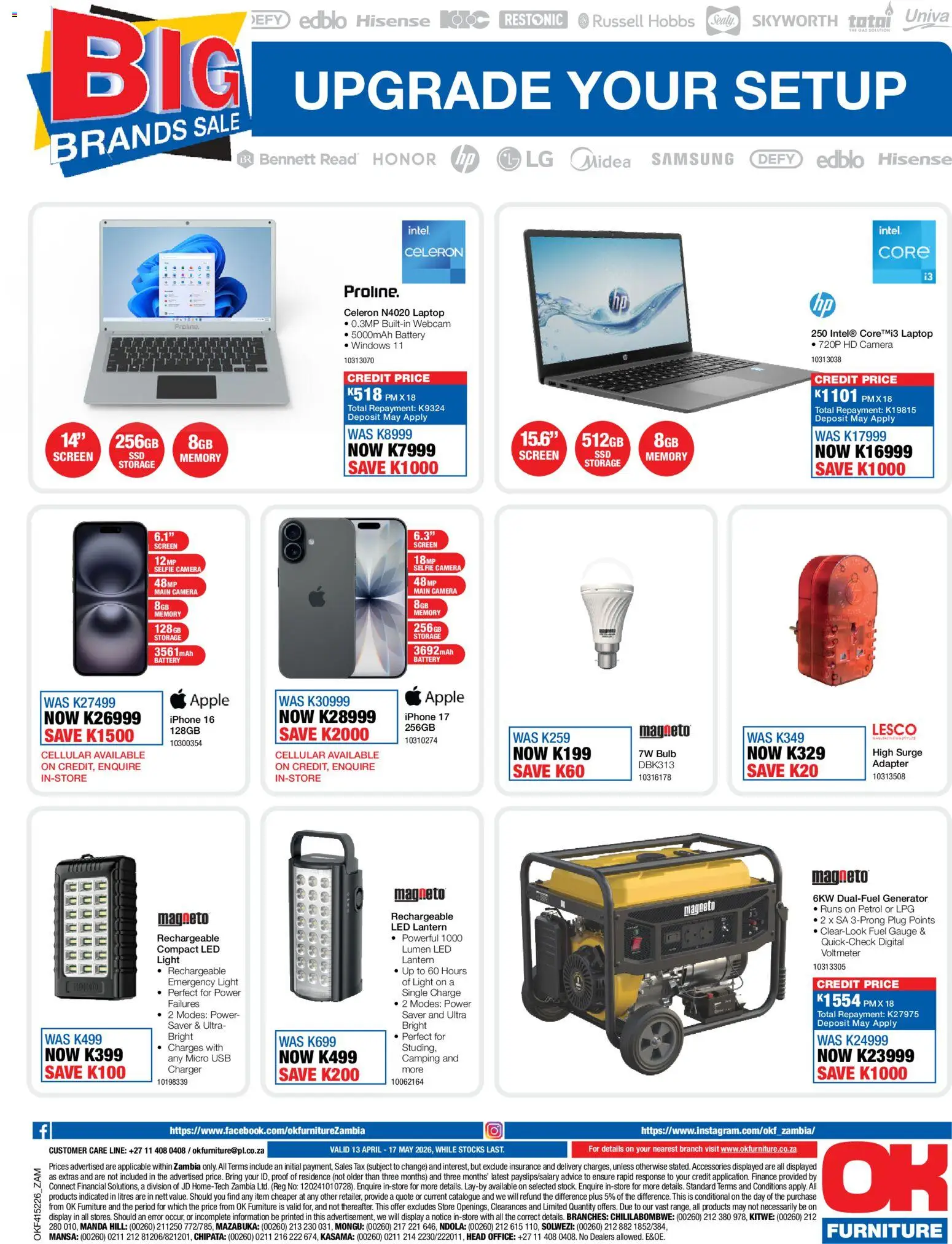 New OK Furniture catalogue – valid from 13.04.2026 | Page: 12 | Products: Adapter, Laptop, Battery, Charger