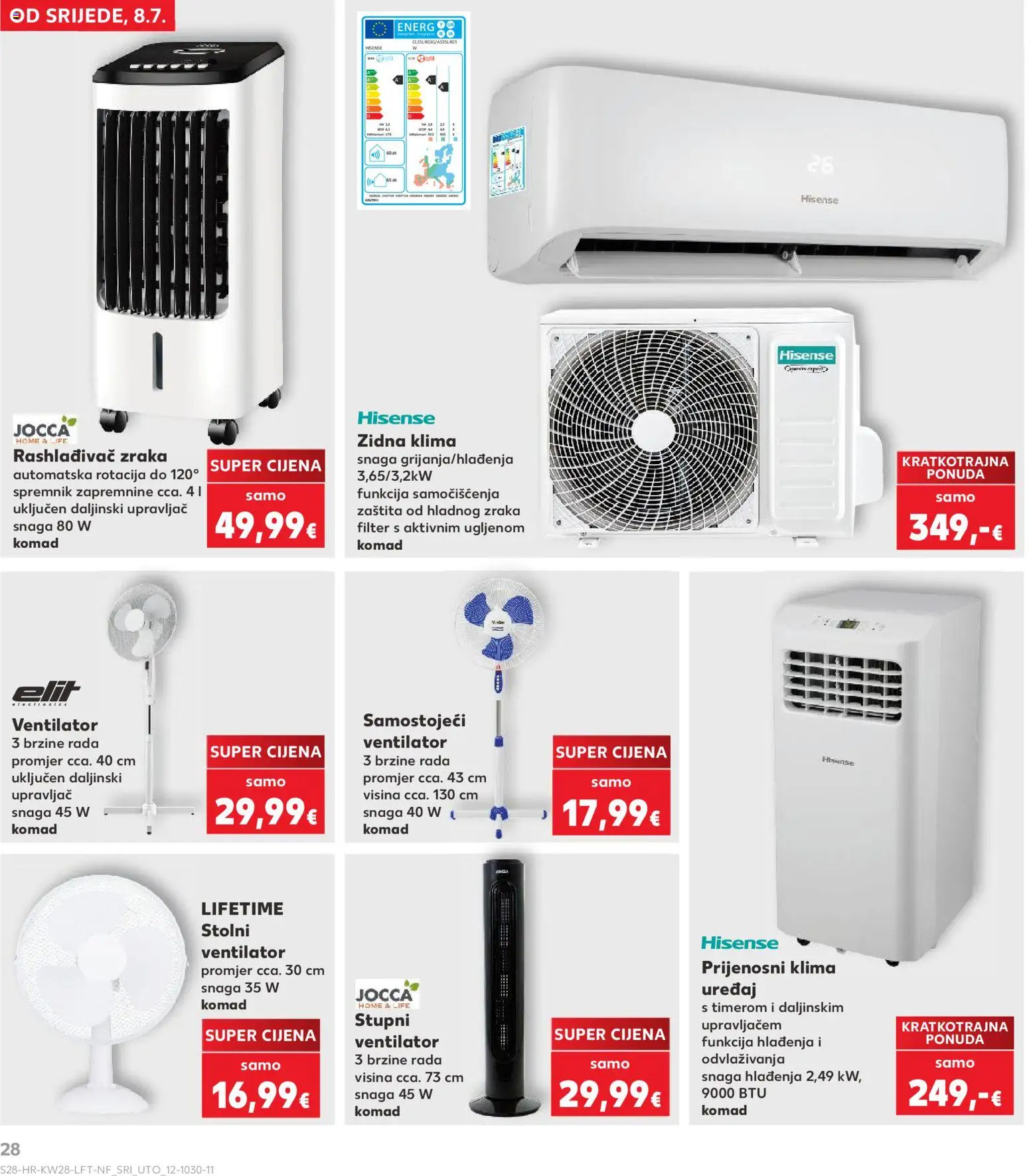 Kaufland katalog | vrijedi od 08.07.2026 | Stranica: 28 | Proizvodi: Ventilator, Klima uređaj, Klima