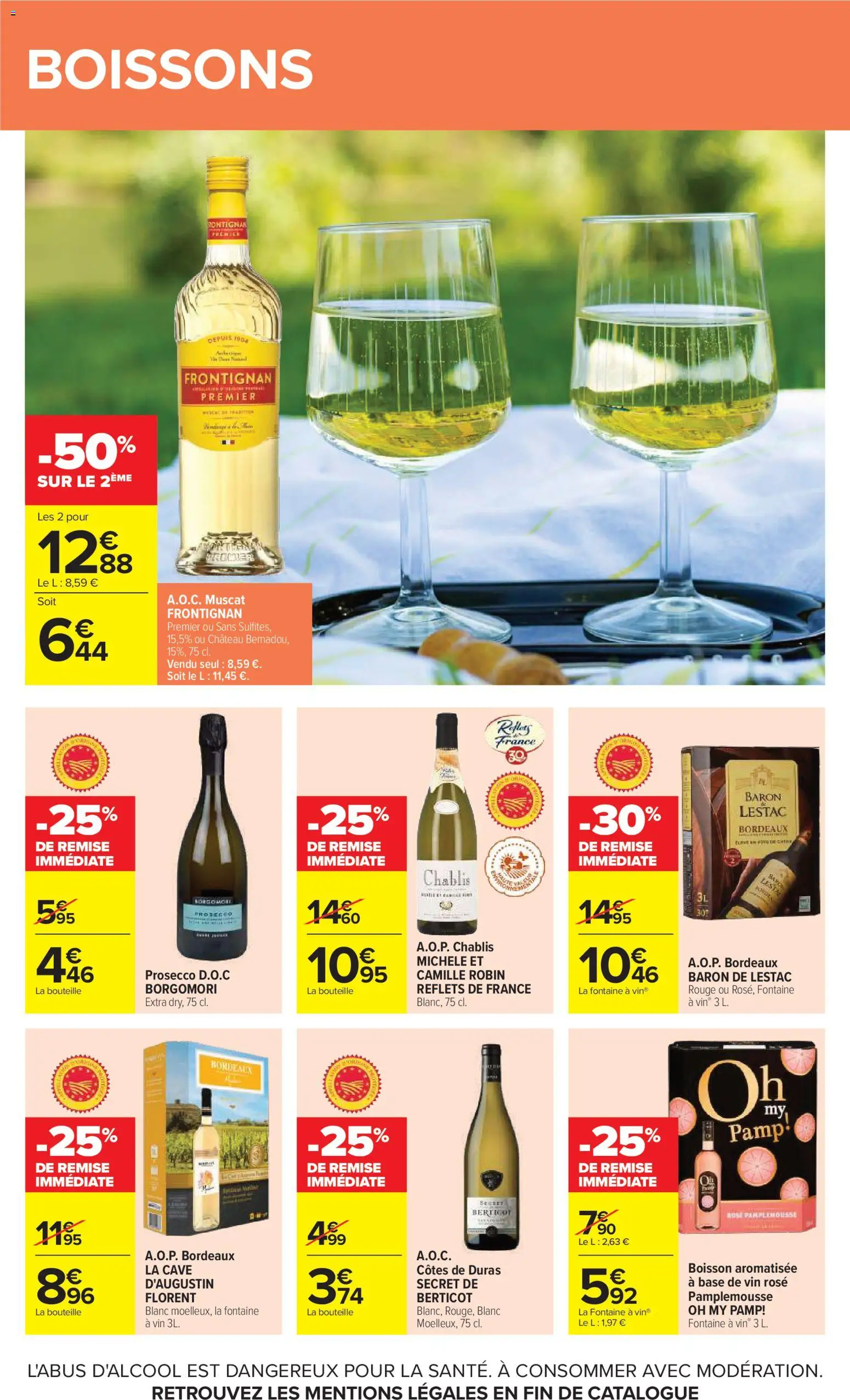 {H1} | Page: 48 | Produits: Pamplemousse, Base, Prosecco, Vin