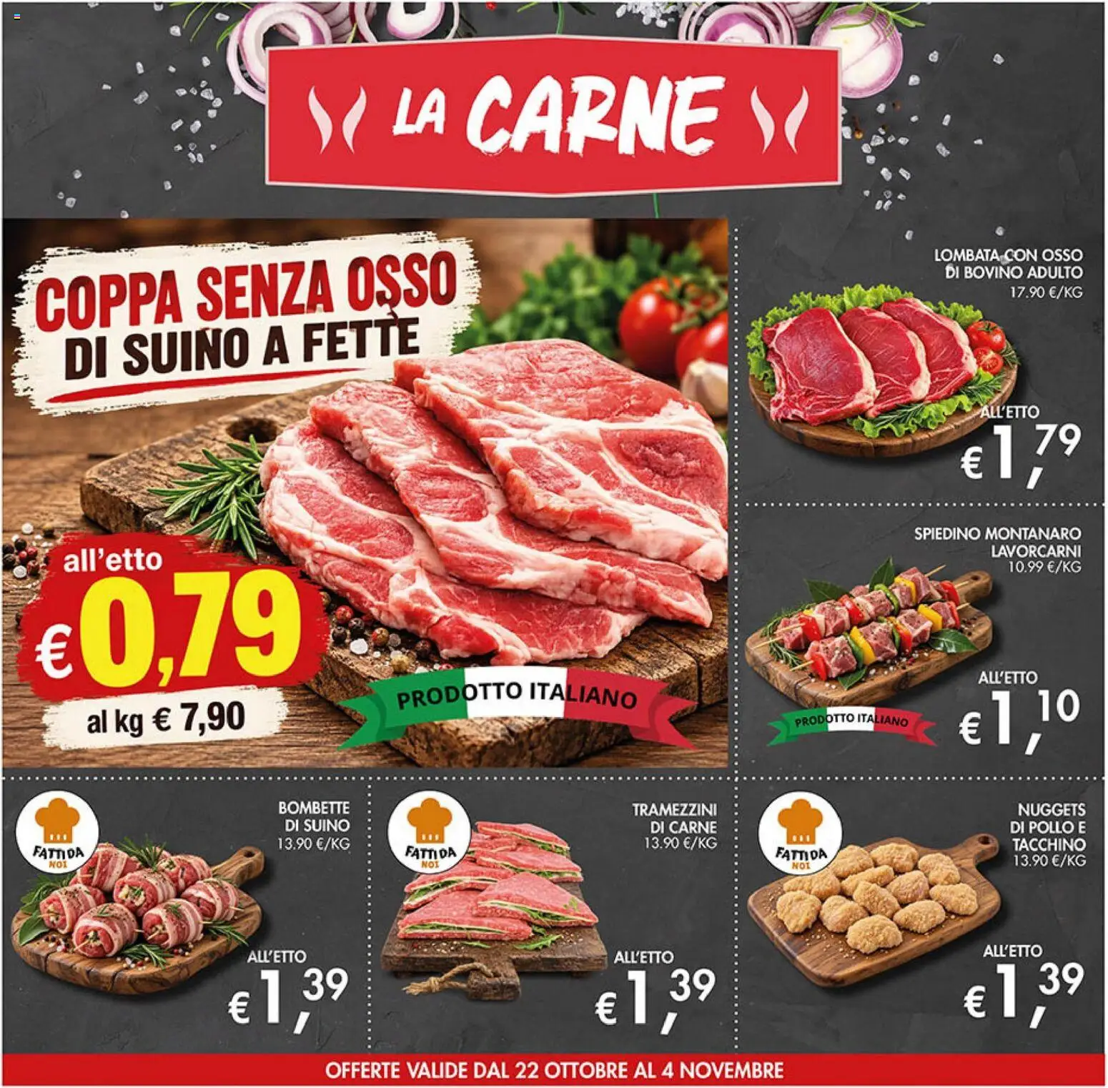 Volantino Coal del 22/10/2026 | Pagina: 6 | Prodotti: Pollo, Suino, Tacchino, Carne